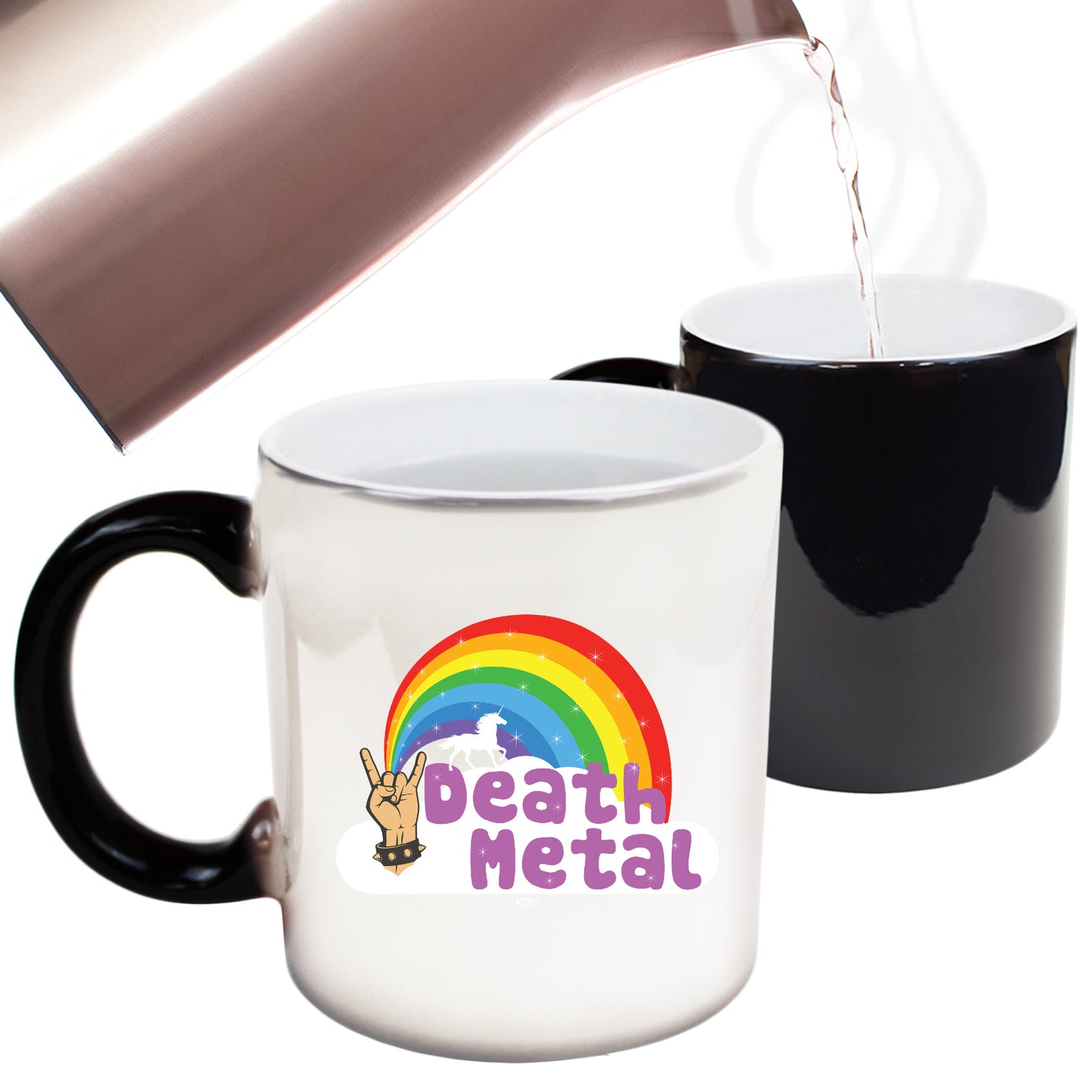 Death Metal Raindow - Funny Colour Changing Mug