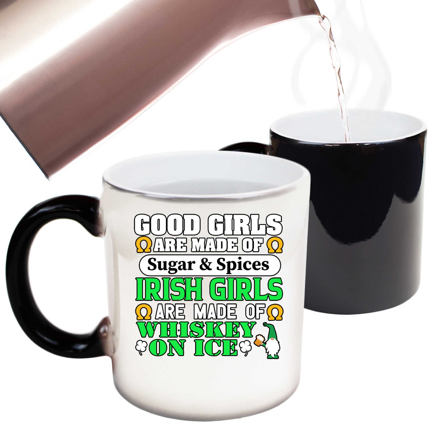 Good Girls Are Made Of Sugar And Spices Irish Girls St Patricks Day - Funny Colour Changing Mug