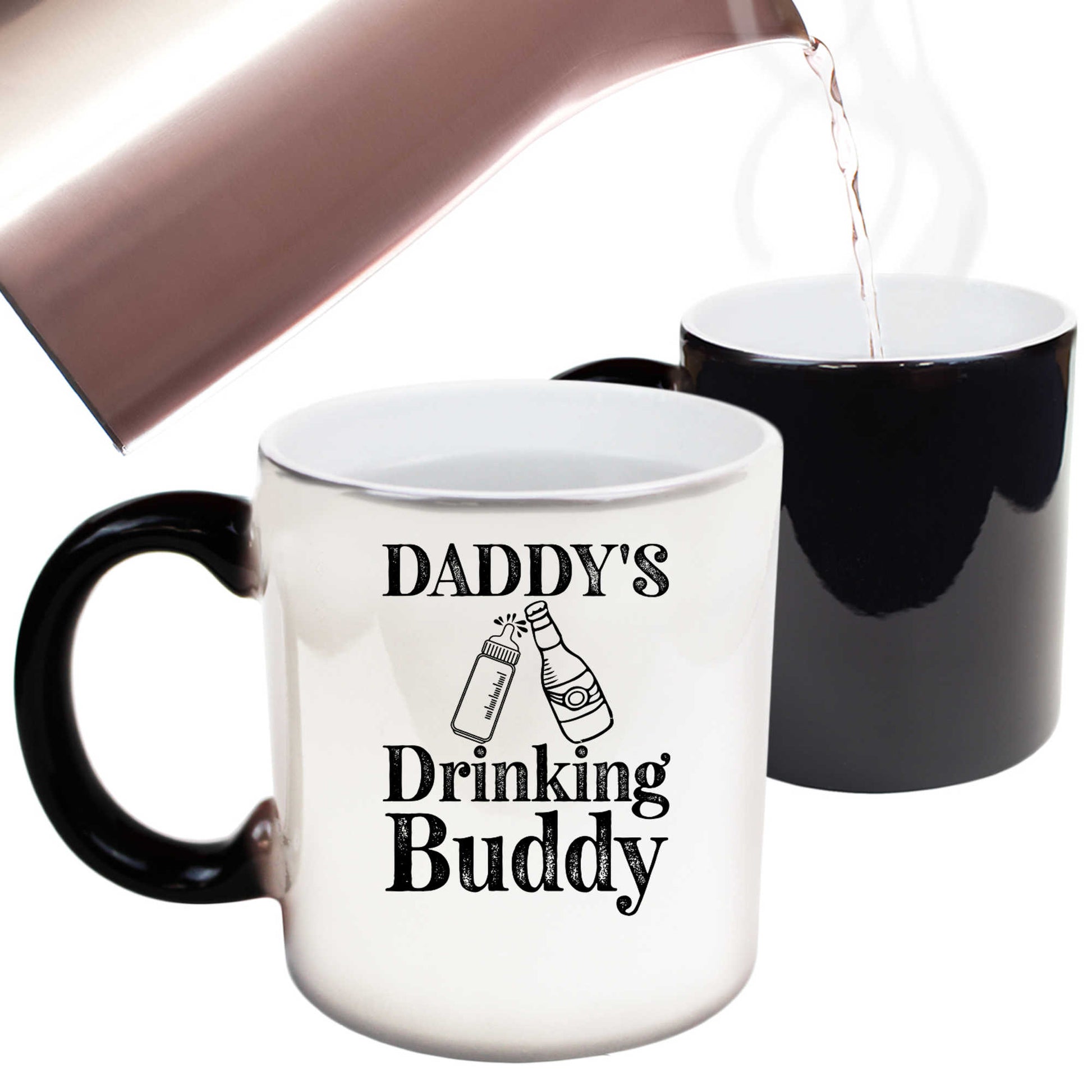 Daddys Drinking Buddy File Baby Father - Funny Colour Changing Mug