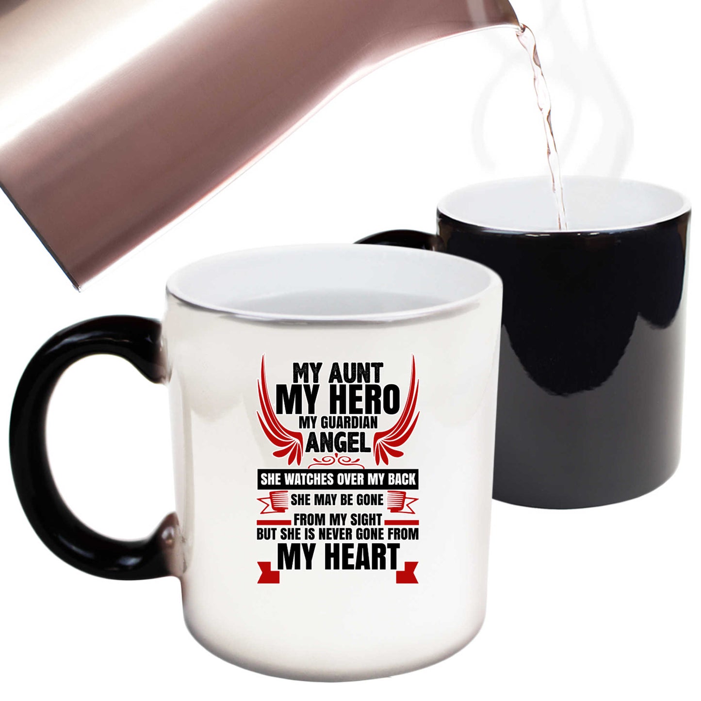 My Aunt My Hero My Guardian Angel Auntie - Funny Colour Changing Mug