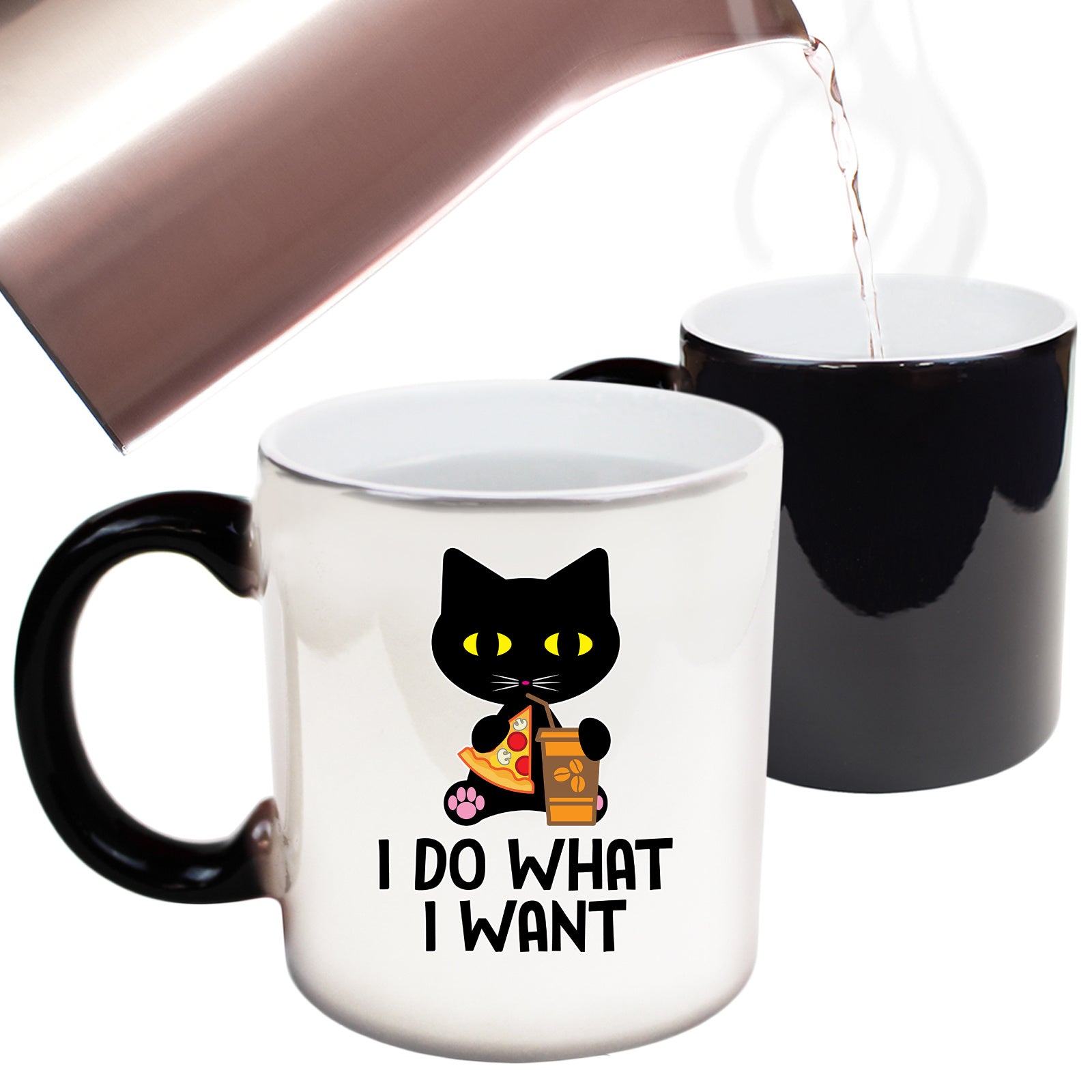 I Do What I Want Cat Kitten Pussy Cats - Funny Colour Changing Mug