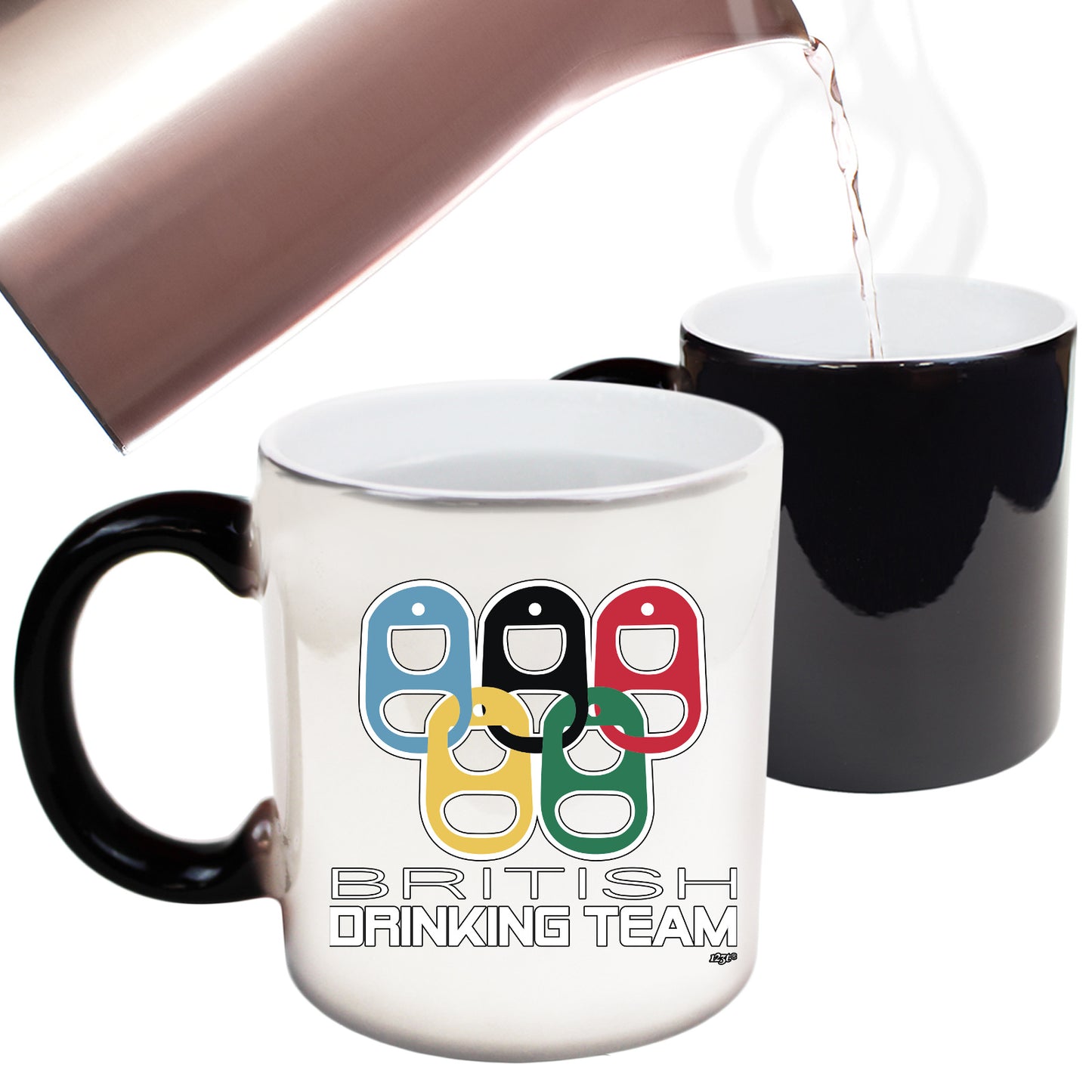 British Drinking Team Rings - Funny Colour Changing Mug