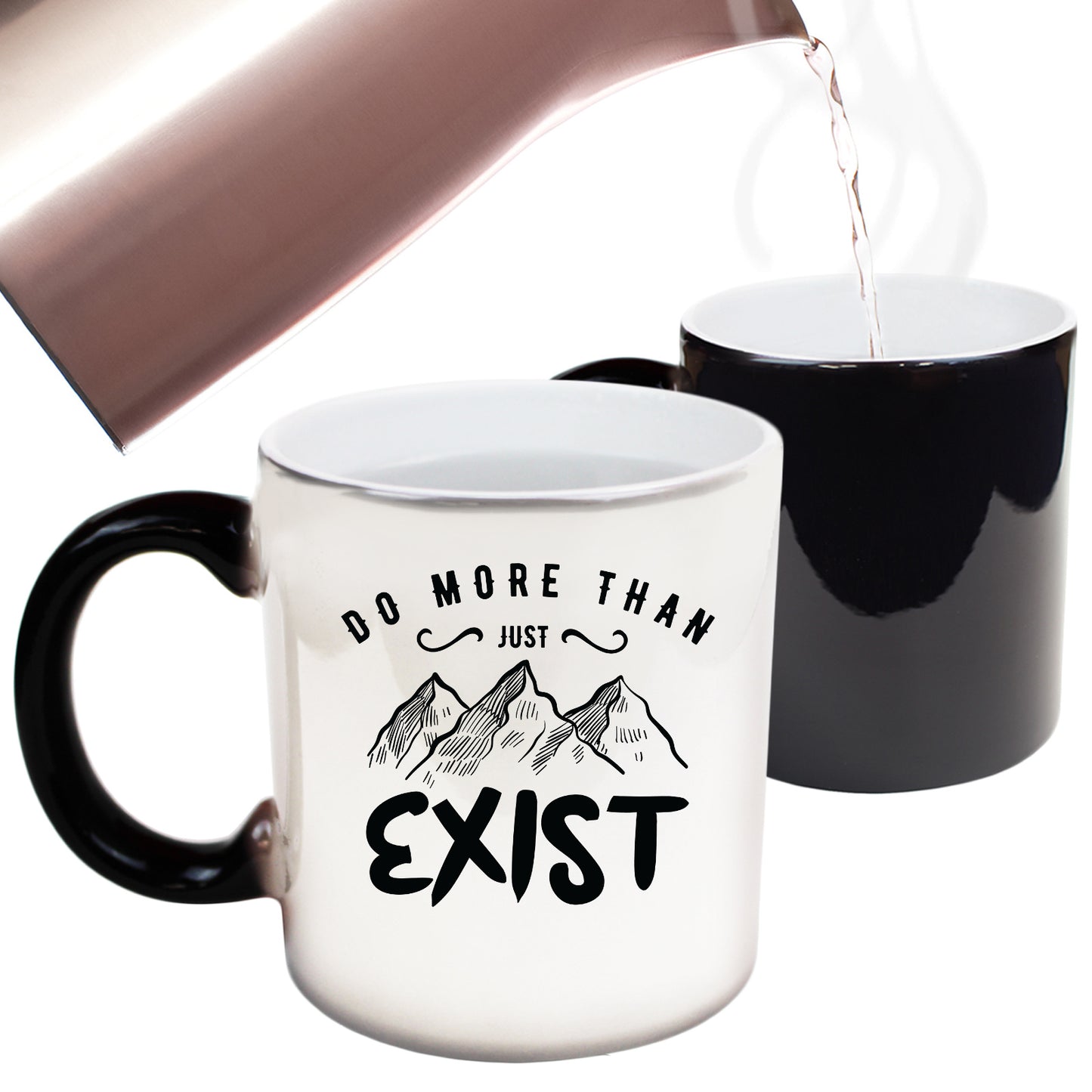 Do Nore Than Exist Explore Hiking Mountain Climbing - Funny Colour Changing Mug