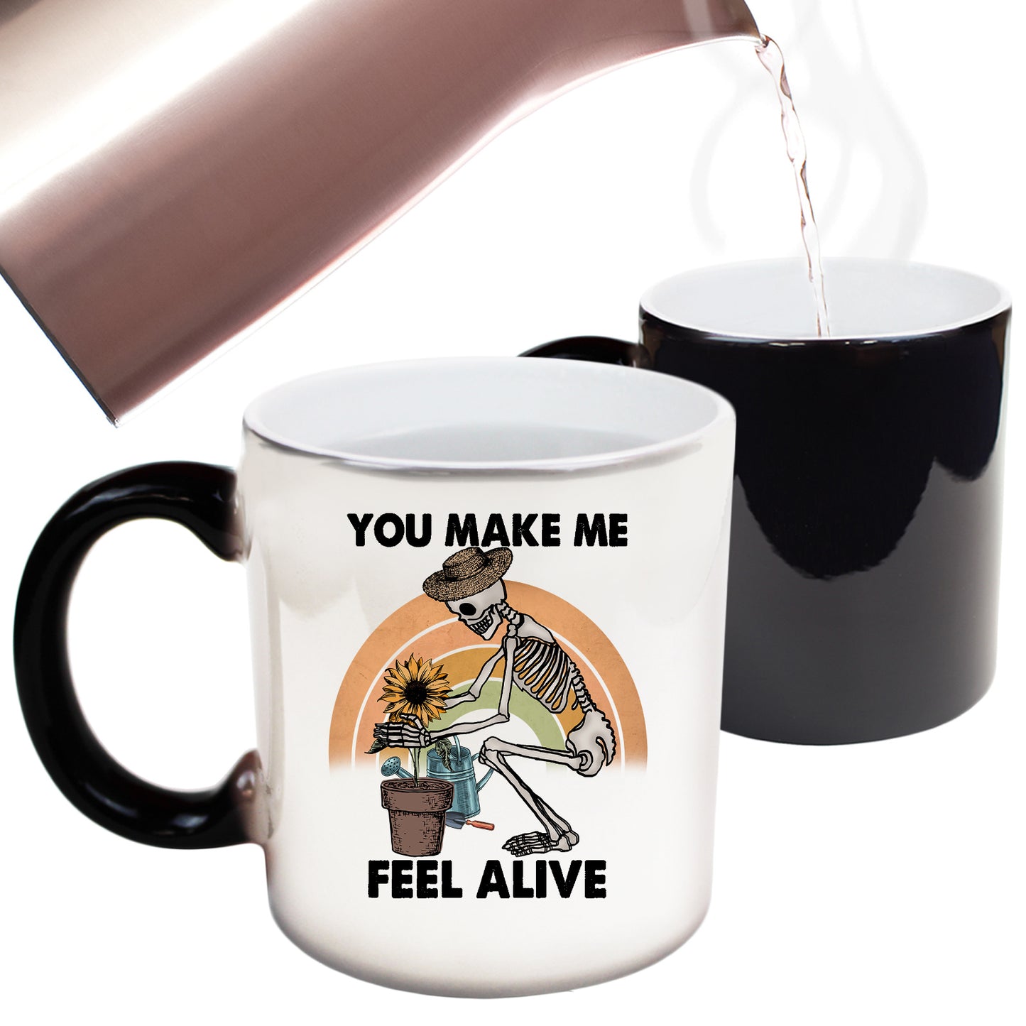 Sunflower Gardening You Make Me Feel Alive - Funny Colour Changing Mug