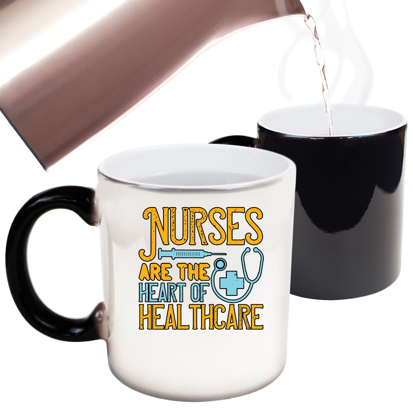 Nurses Are The Heart Of Healthcare - Funny Colour Changing Mug