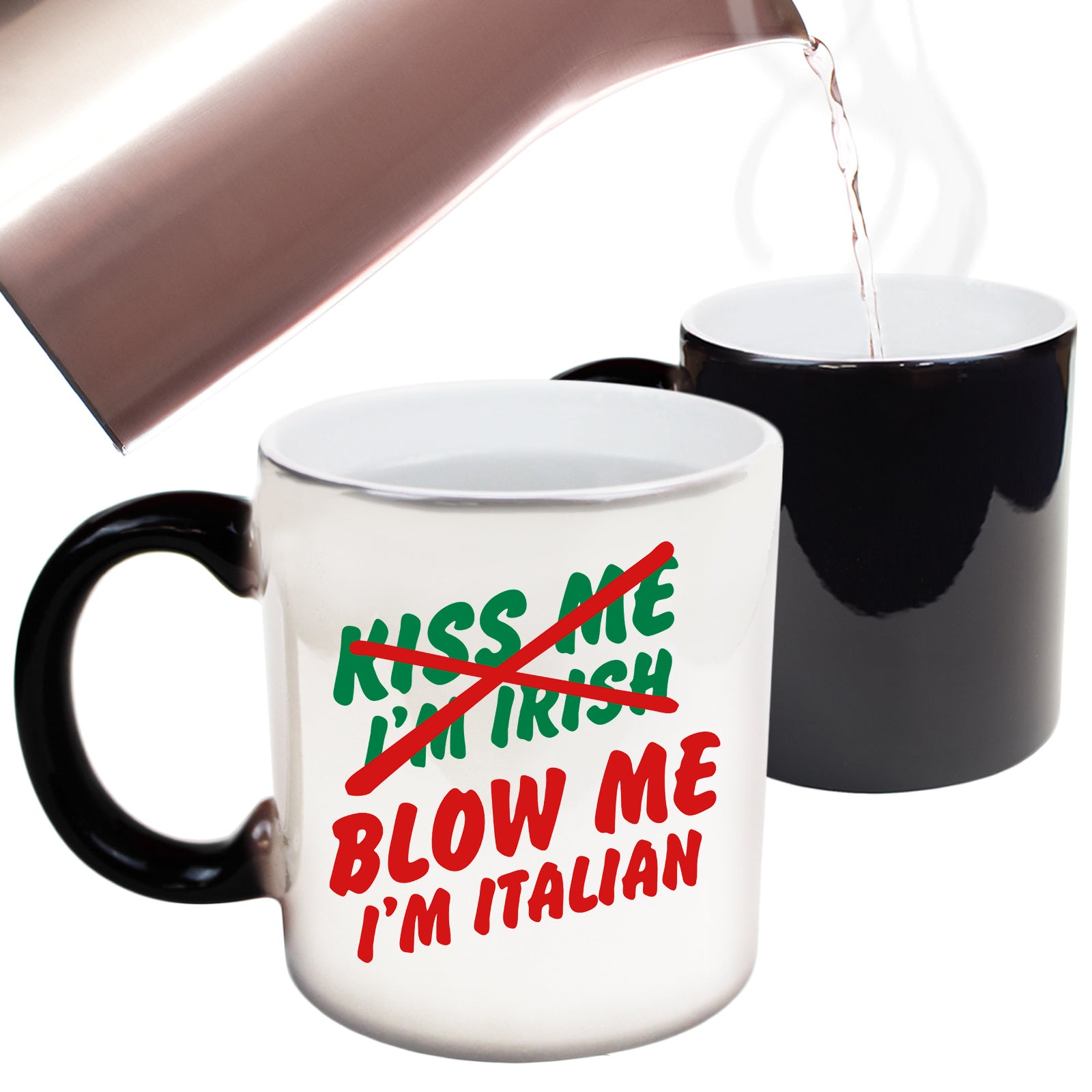 Blow Me Im Italian Italy - Funny Colour Changing Mug