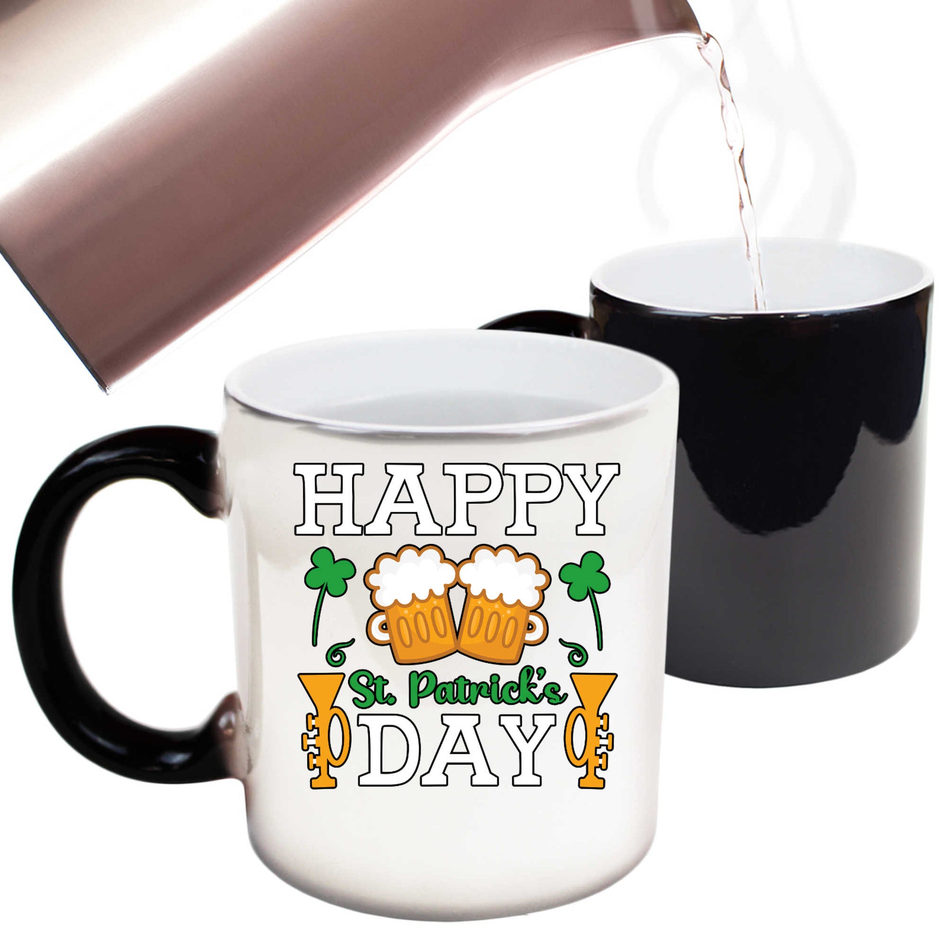 Happy St Patricks Day 2 Irish Ireland  - Funny Colour Changing Mug