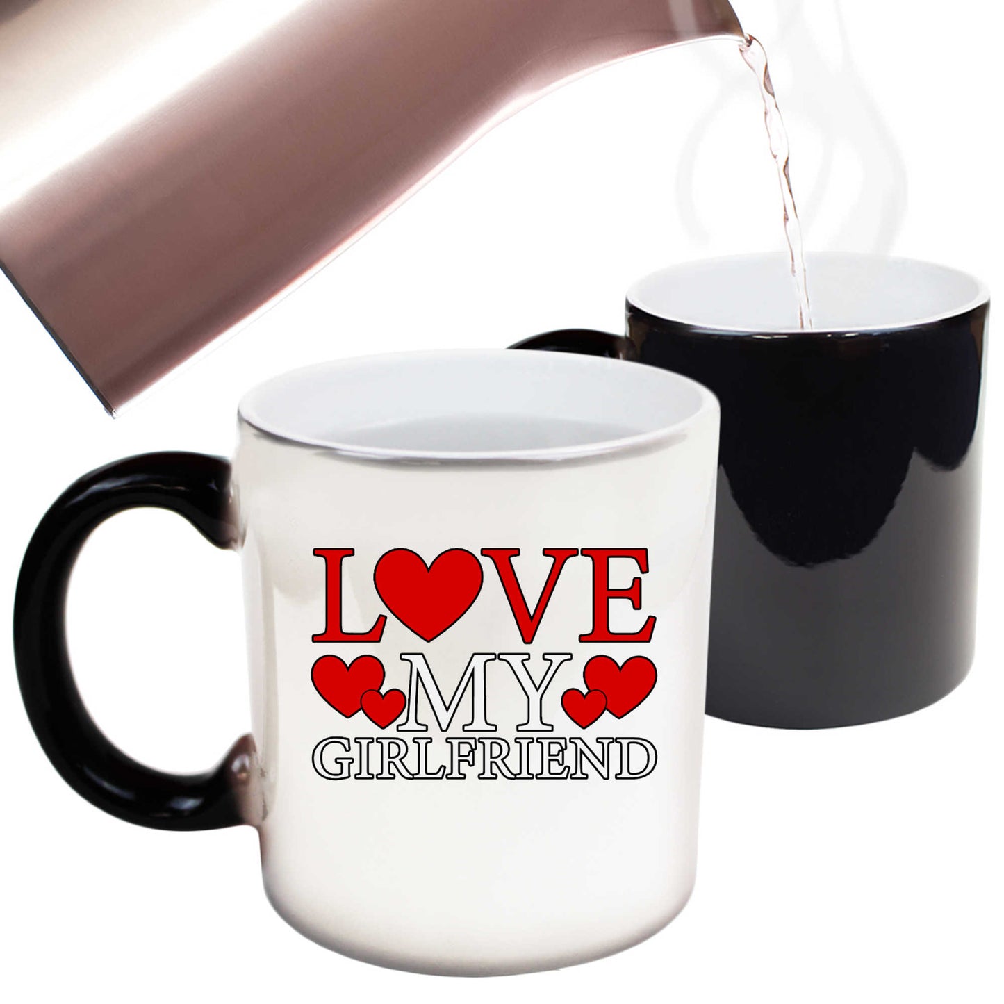 Love My Girlfriend Valentines Day - Funny Colour Changing Mug