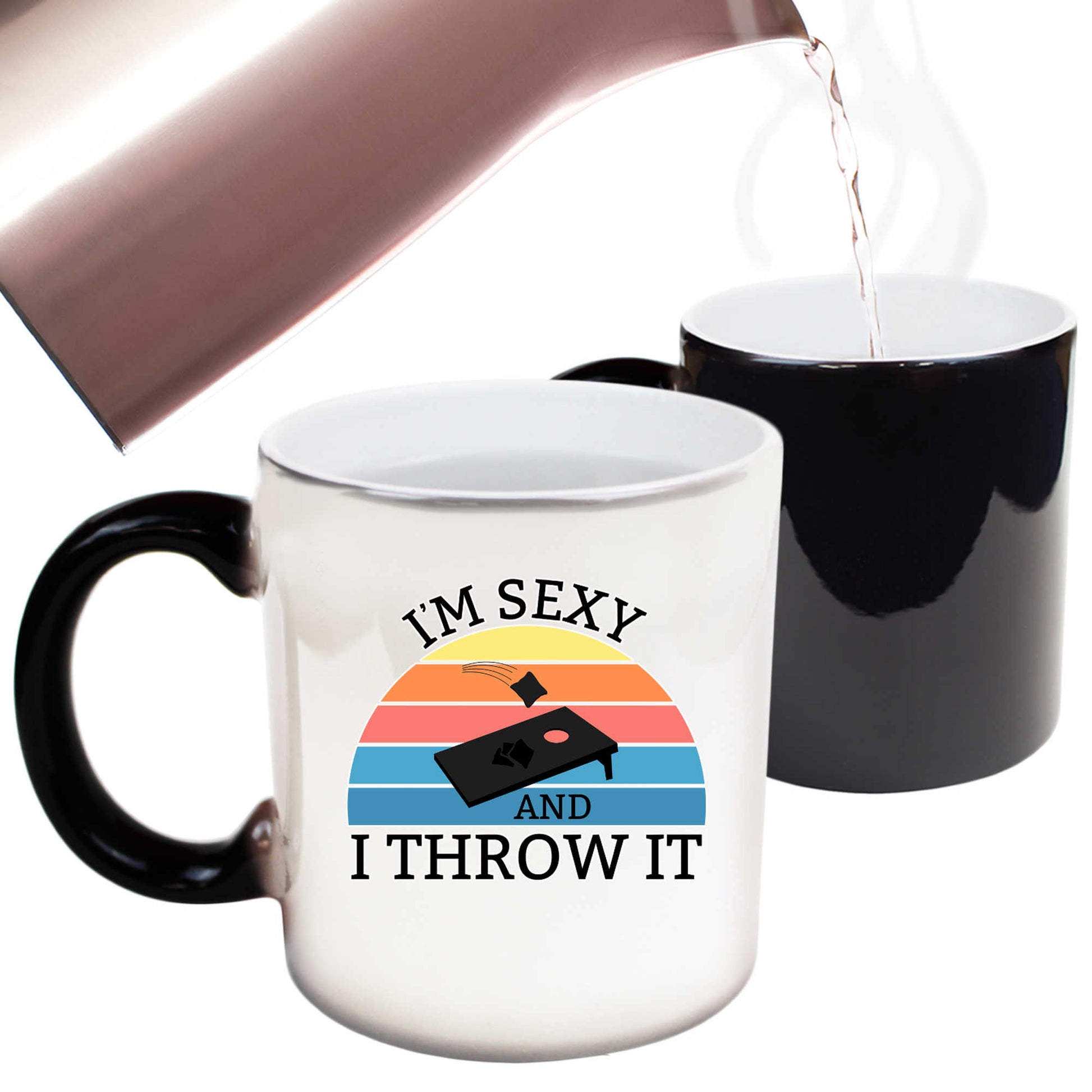 Im Sexy And I Throw It Cornhole - Funny Colour Changing Mug