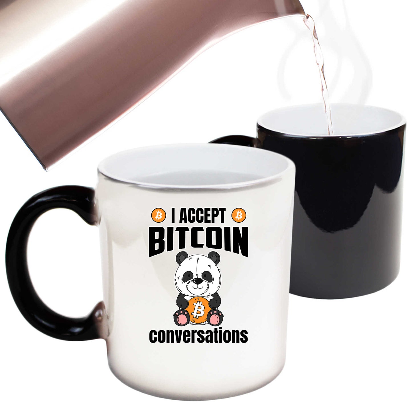 I Accept Bitcoin Conversations - Funny Colour Changing Mug