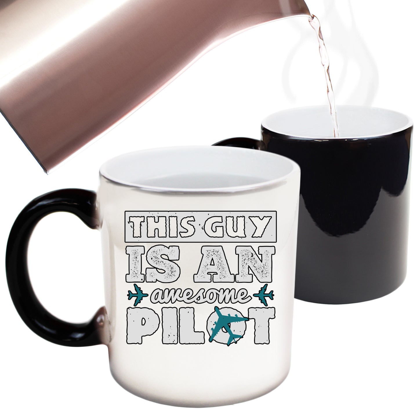 This Guy Is An Awesome Pilot Plane - Funny Colour Changing Mug