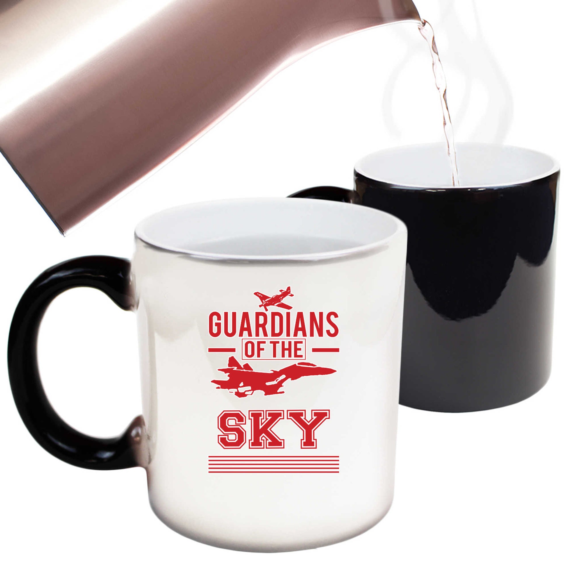 Guardians Of The Sky Jet Plane - Funny Colour Changing Mug