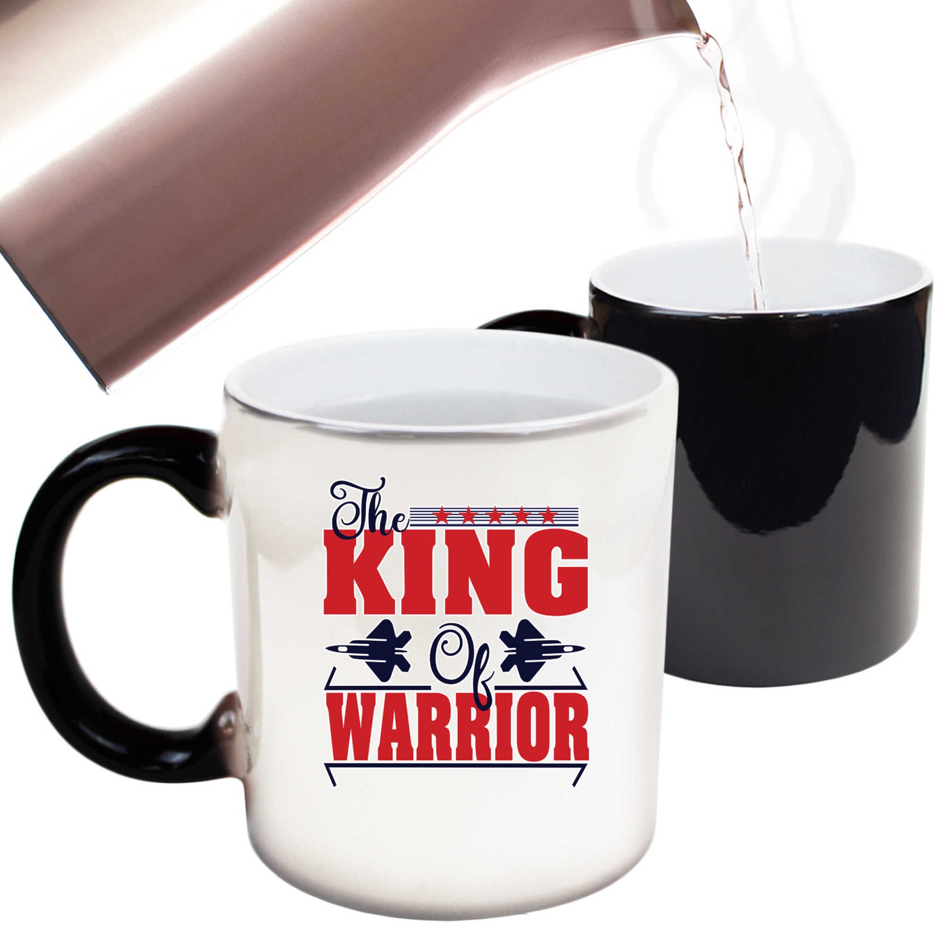 The King Of Warrior Flighter Jet Plane - Funny Colour Changing Mug