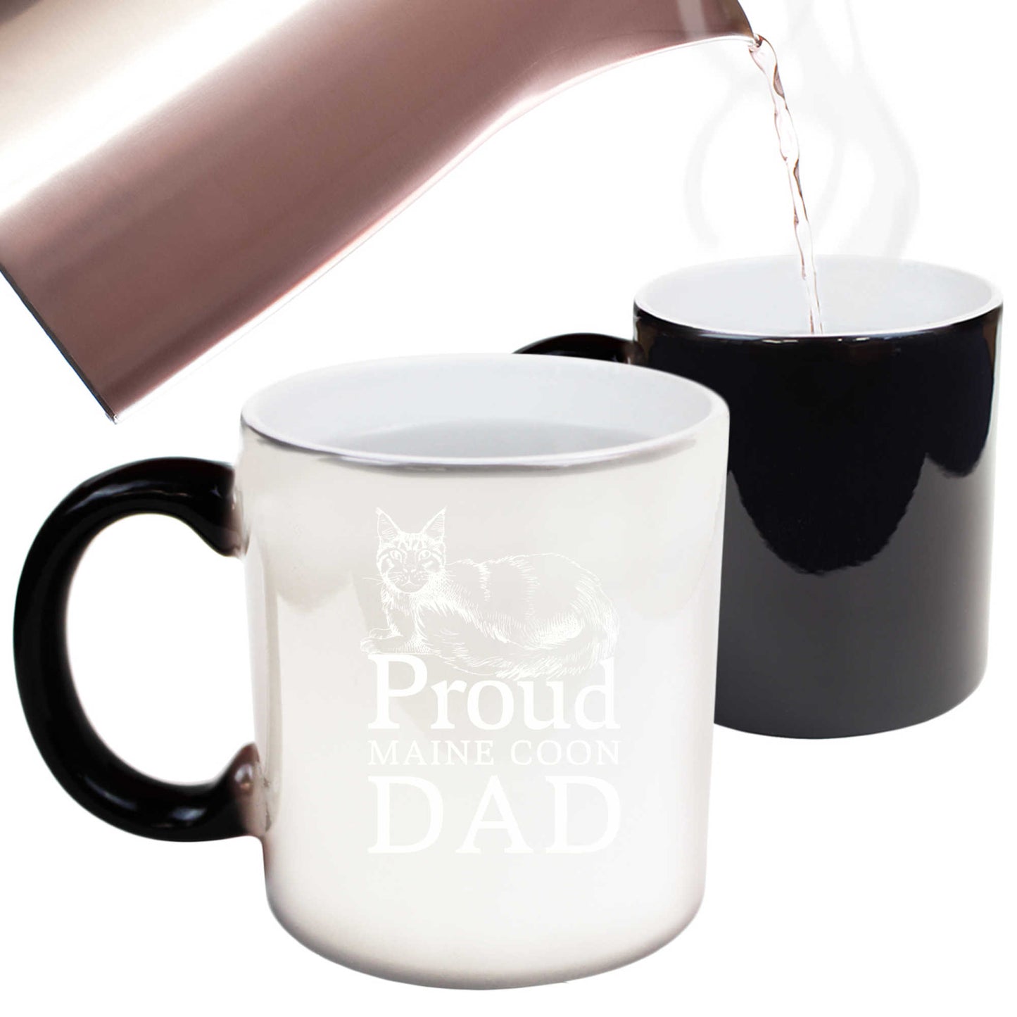 Proud Maine Coon Cat Dad - Funny Colour Changing Mug