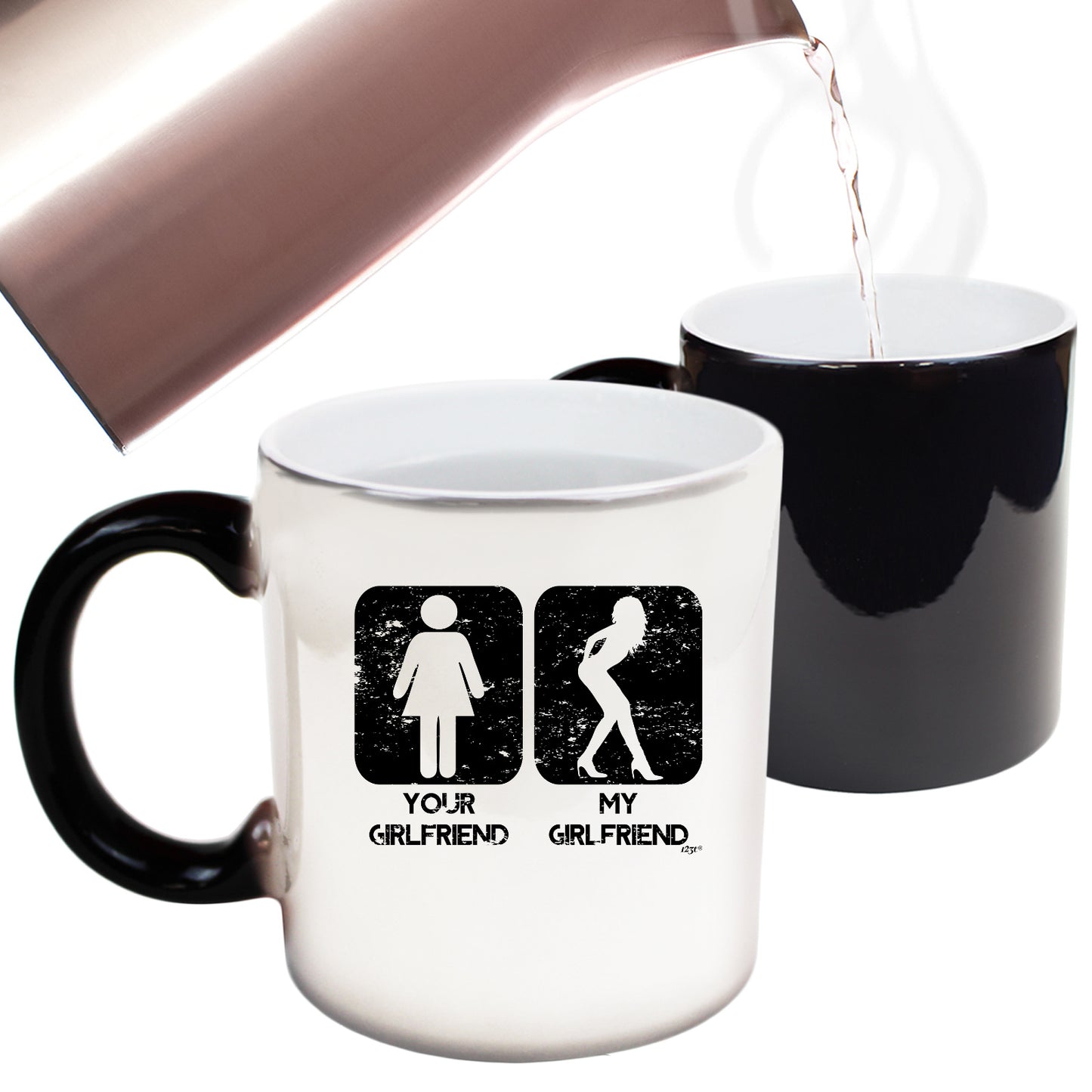 Your Girlfriend My Girlfriend - Funny Colour Changing Mug