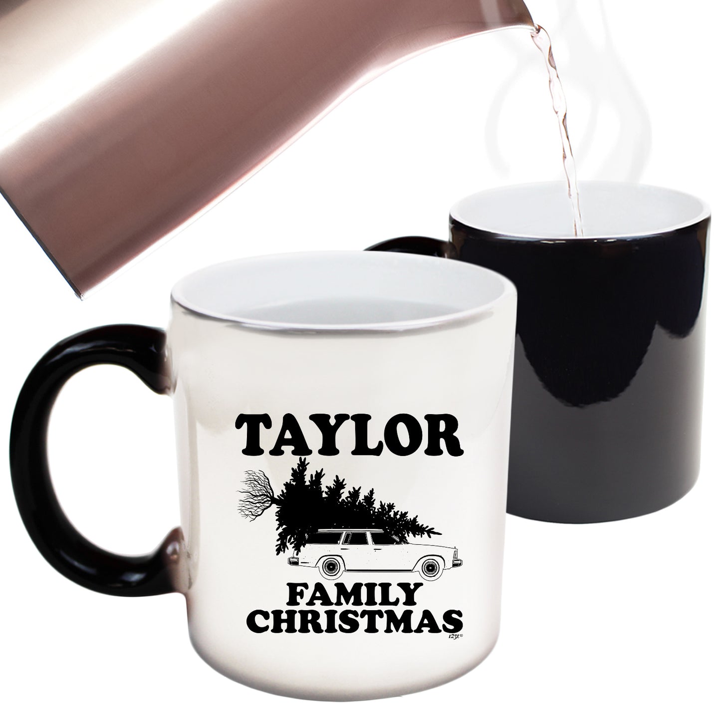 Family Christmas Taylor - Funny Colour Changing Mug