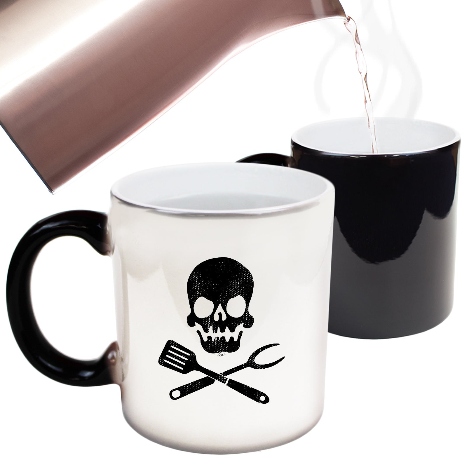 Cooking Skull Chef Kitchen - Funny Colour Changing Mug