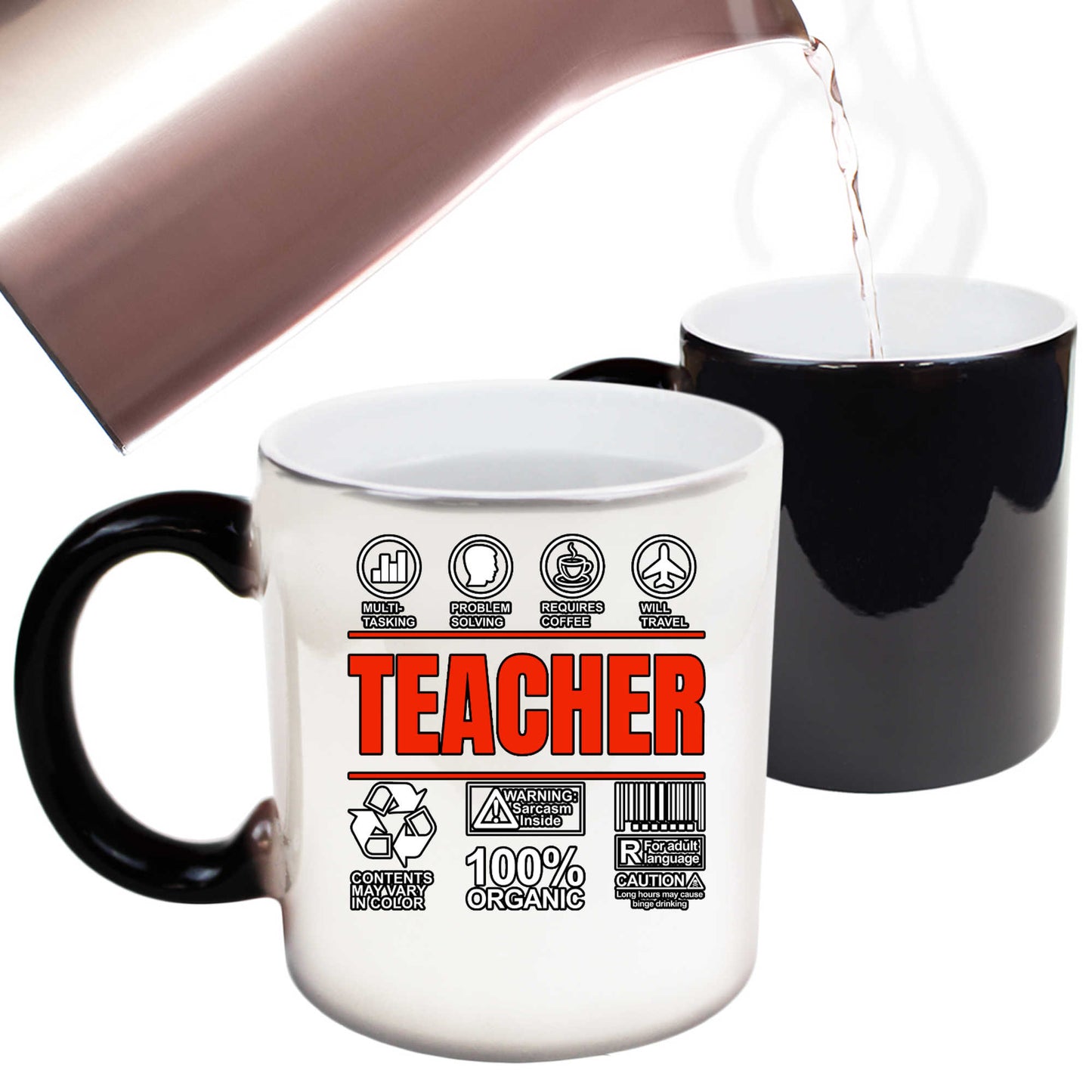 Teacher Sarcastic Humour School - Funny Colour Changing Mug