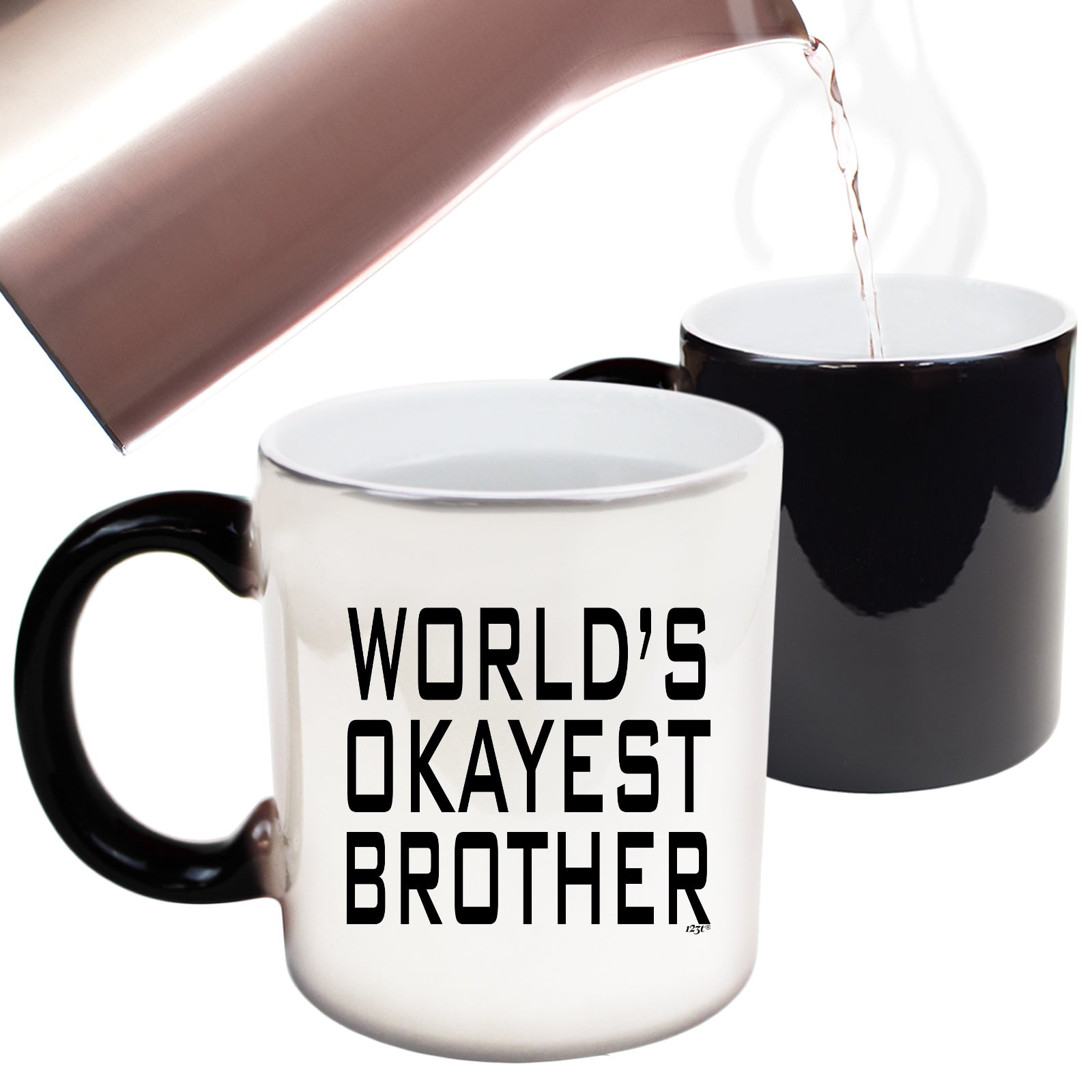 Worlds Okayest Brother - Funny Colour Changing Mug