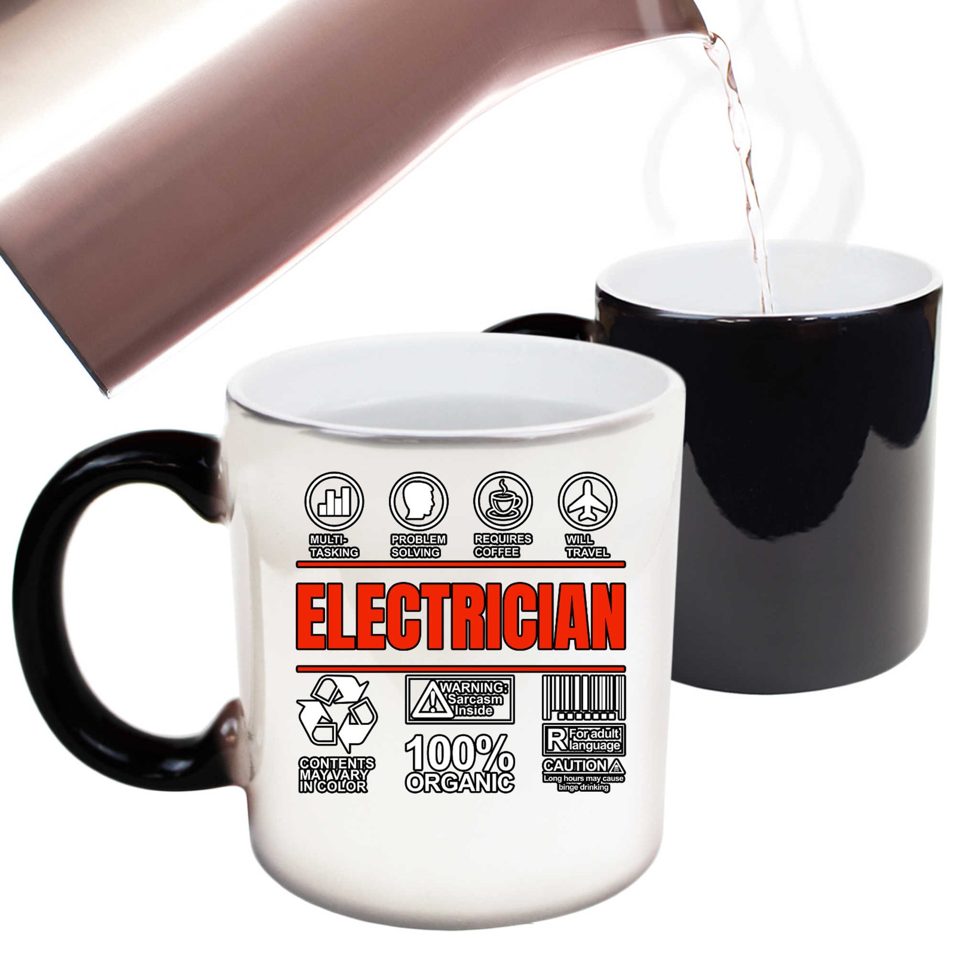 Electrician Sarcastic Humour - Funny Colour Changing Mug