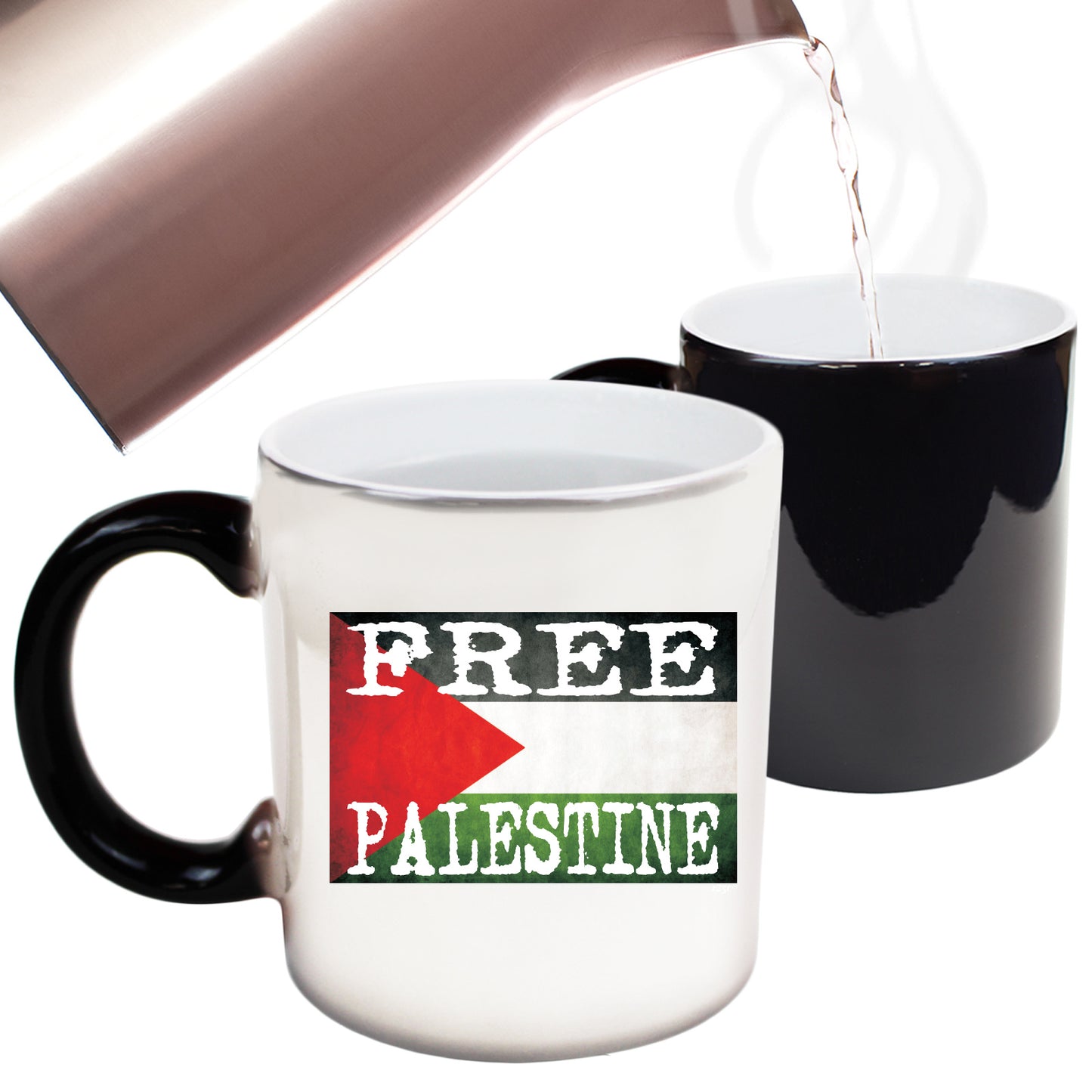 Free Palestine Flag - Funny Colour Changing Mug