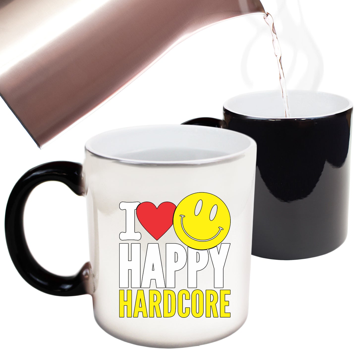 I Love Happy Hardcore - Funny Colour Changing Mug