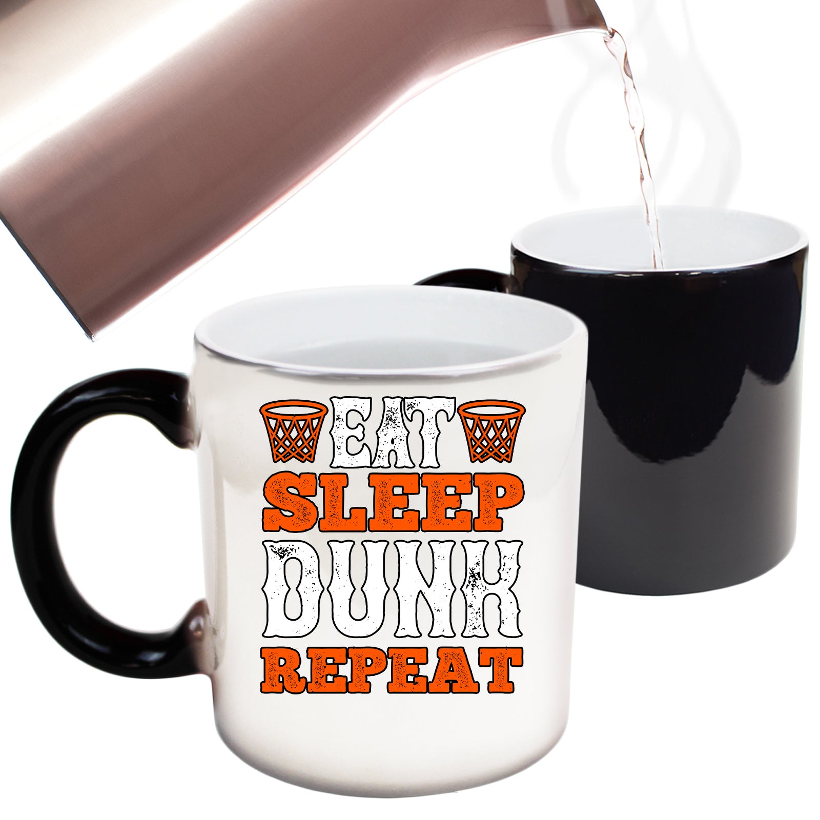 Basketball Eat Sleep Dunk Repeat - Funny Colour Changing Mug