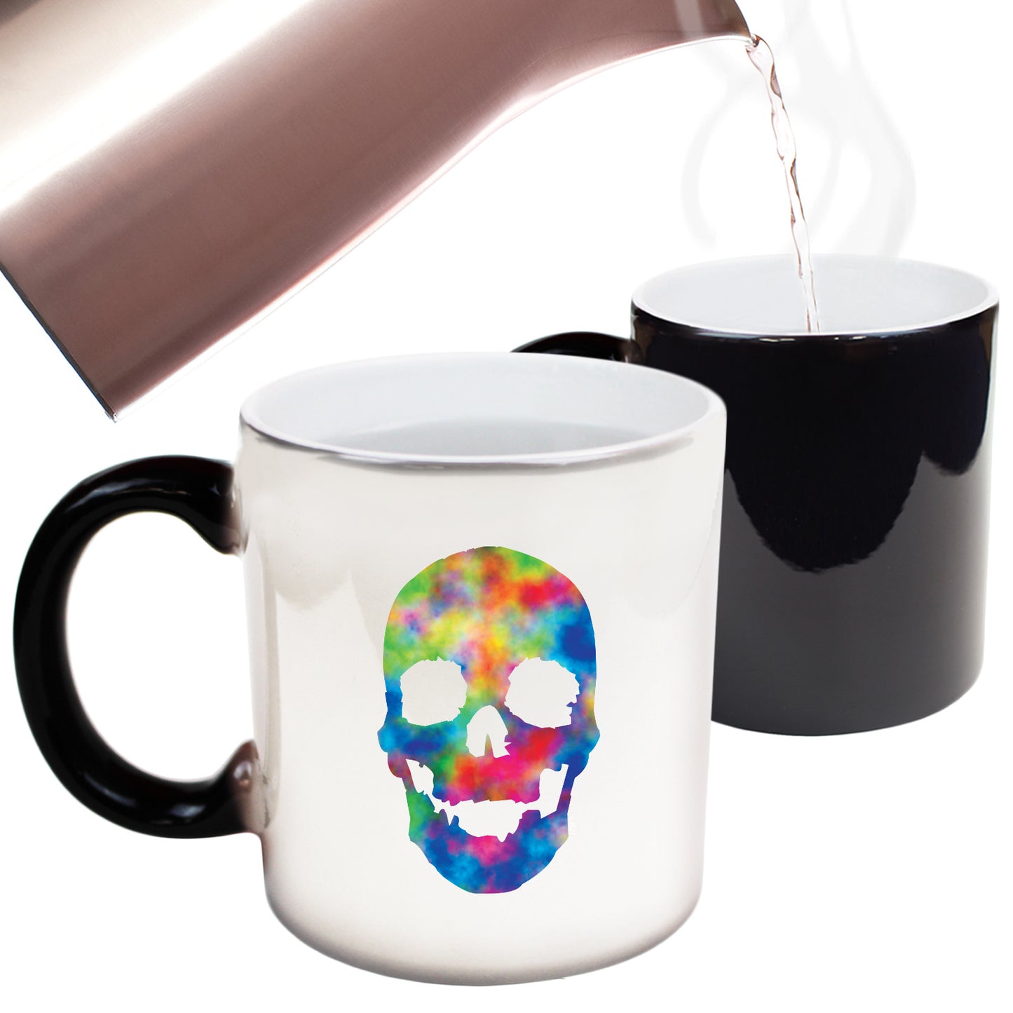 Acid Skull Retro - Funny Colour Changing Mug