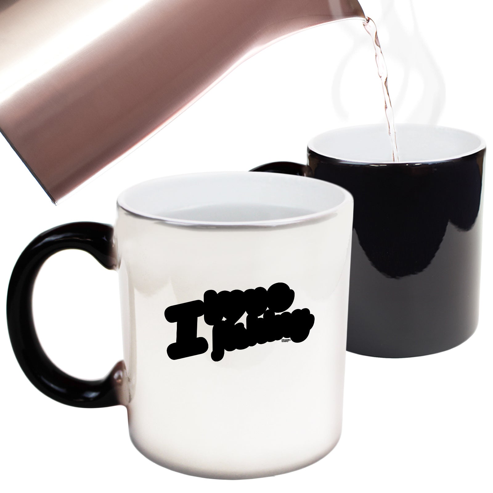 Dw I Love Fishing Stencil - Funny Colour Changing Mug