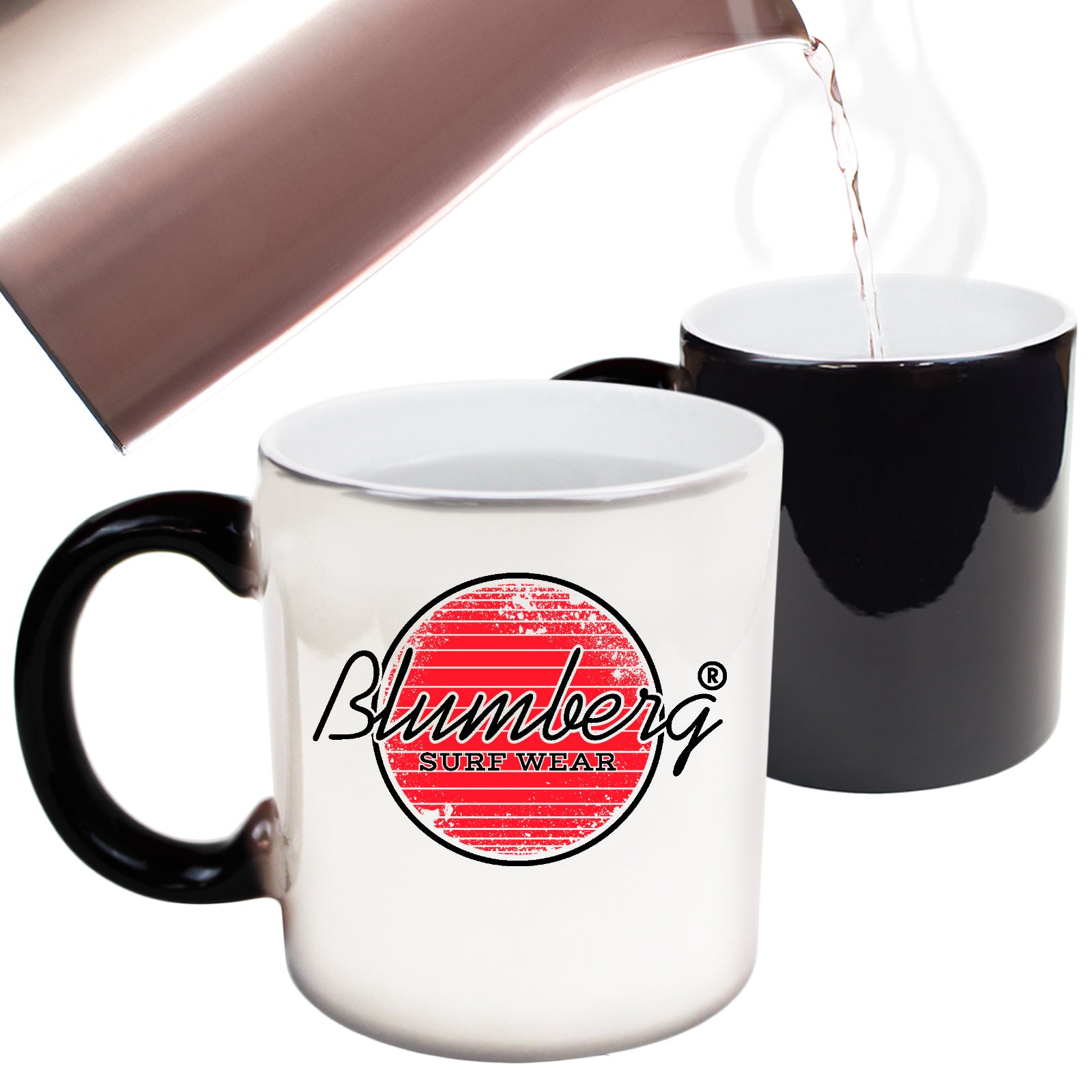 Blumberg Surf Wear Circle Red Australia - Funny Colour Changing Mug