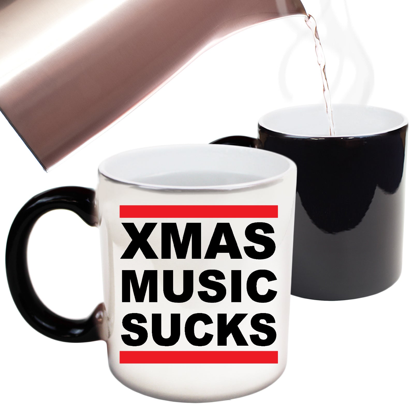 Chrismas Music Sucks - Funny Colour Changing Mug