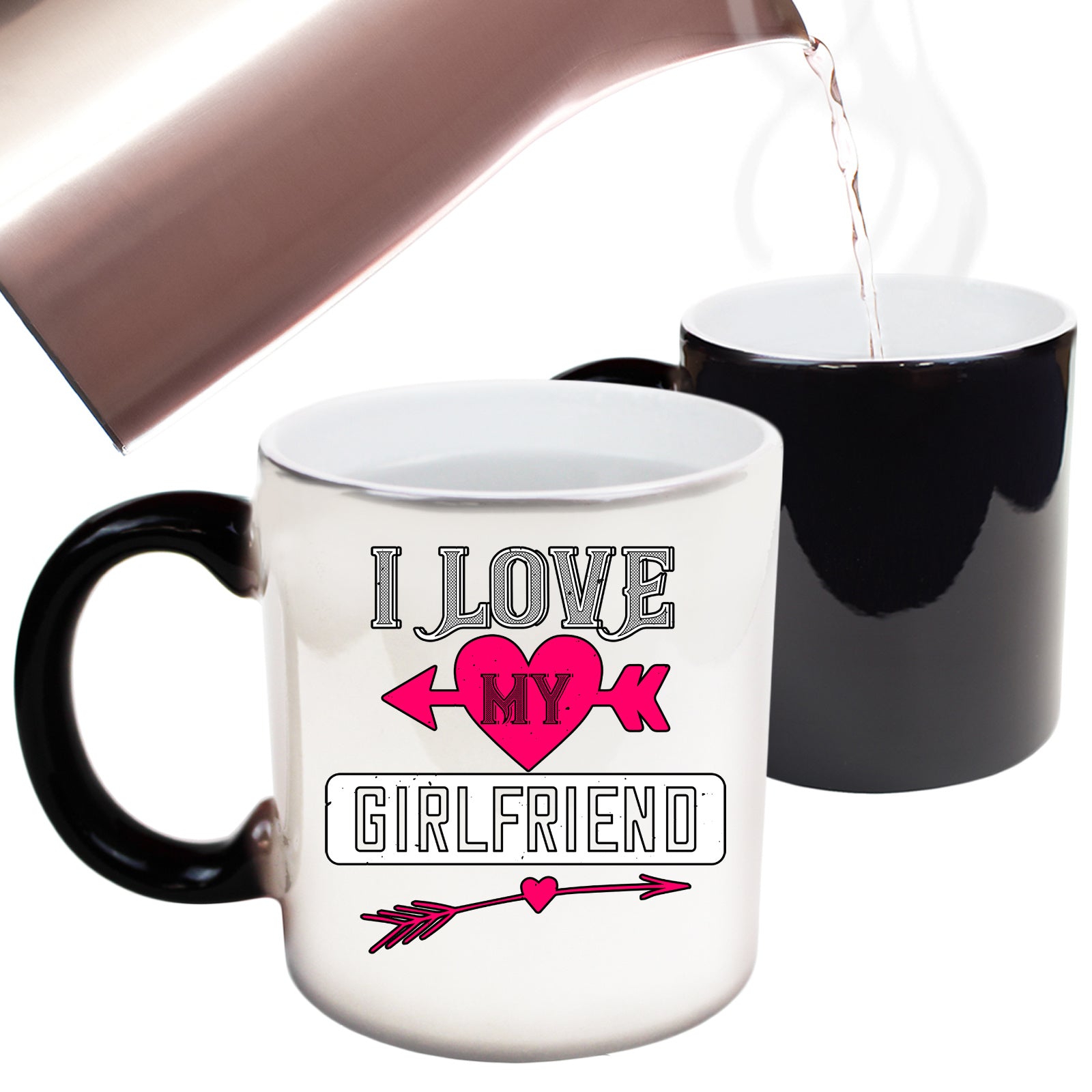 I Love My Girlfriend Valentine - Funny Colour Changing Mug