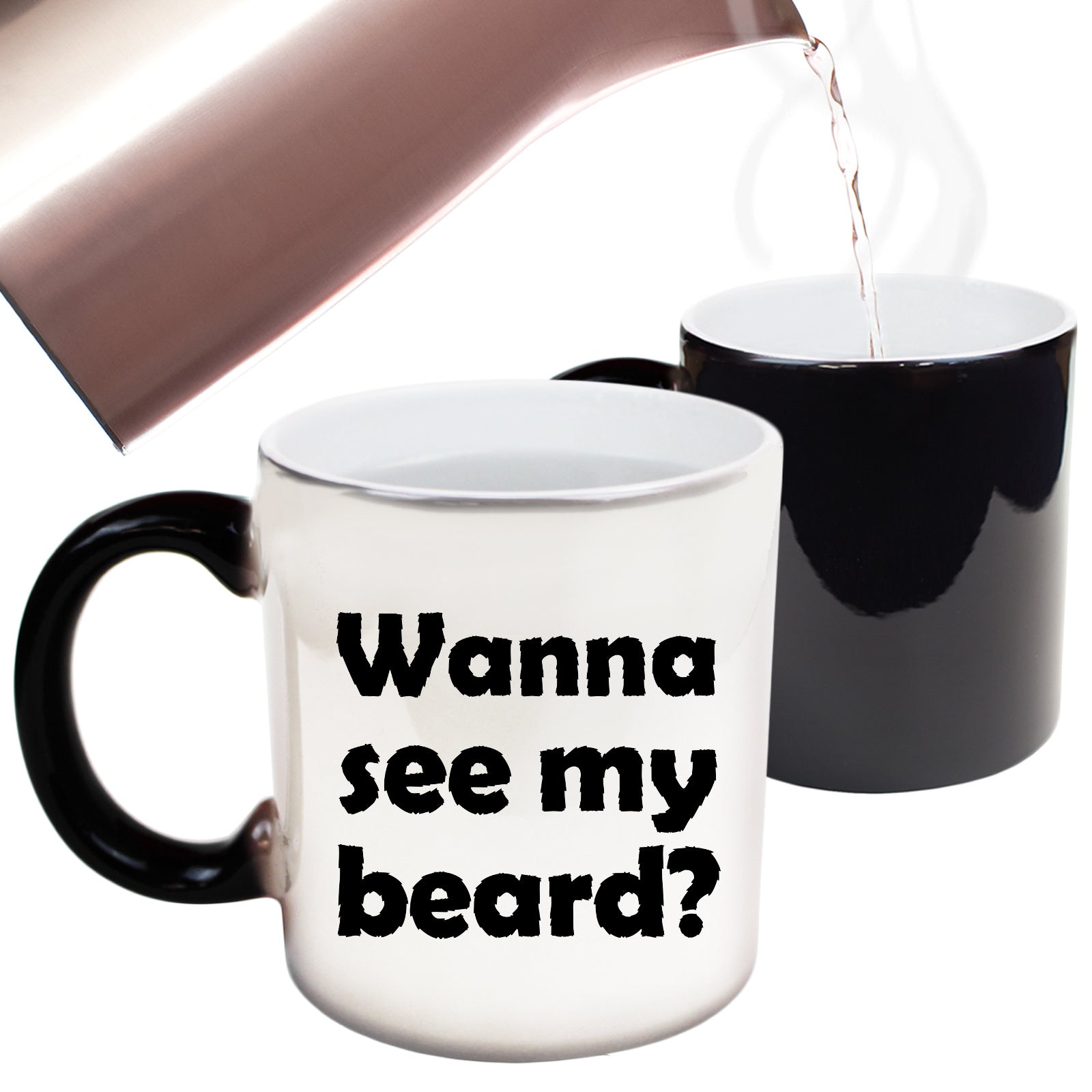 Wanna See My Beard - Funny Colour Changing Mug