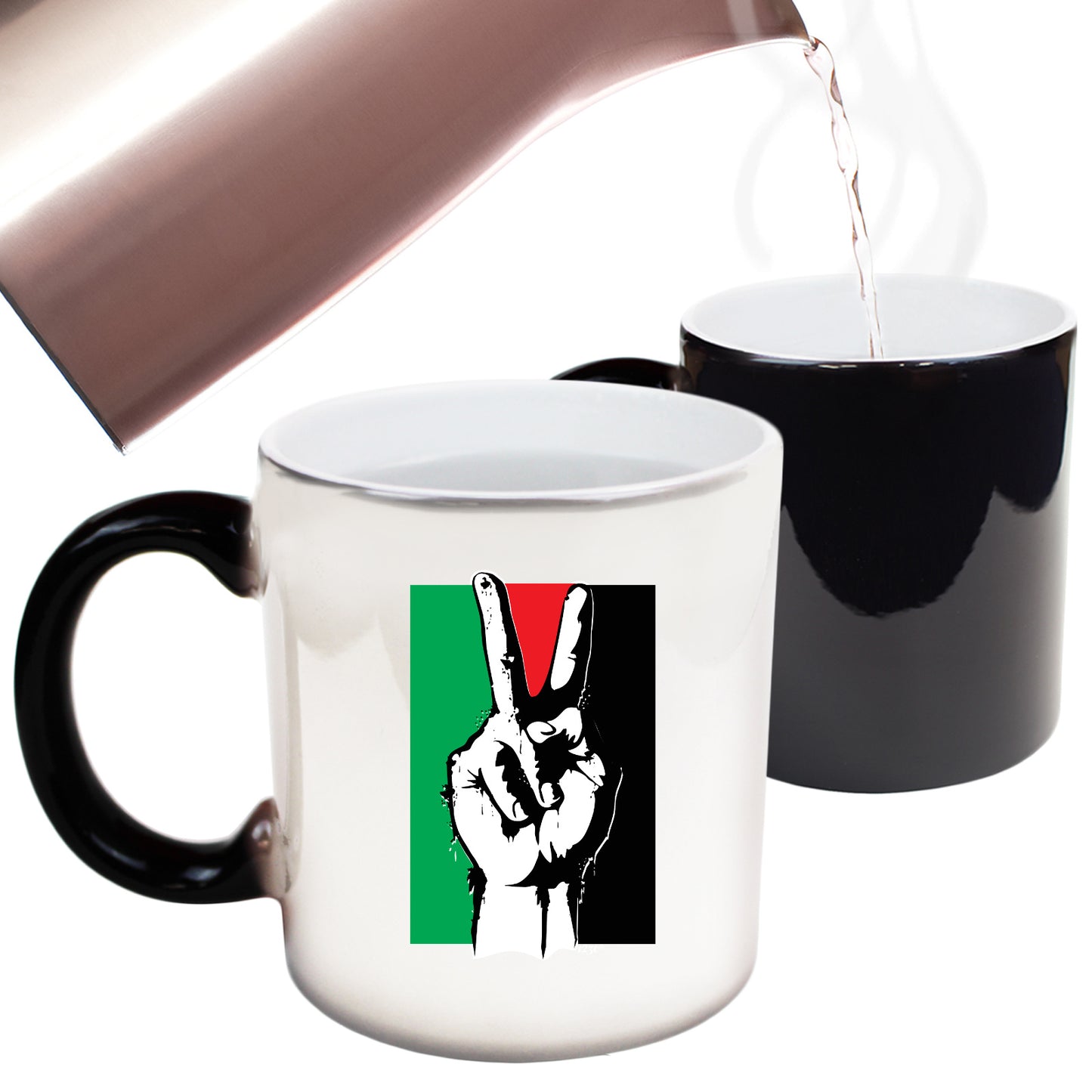 Free Palestine Peace - Funny Colour Changing Mug