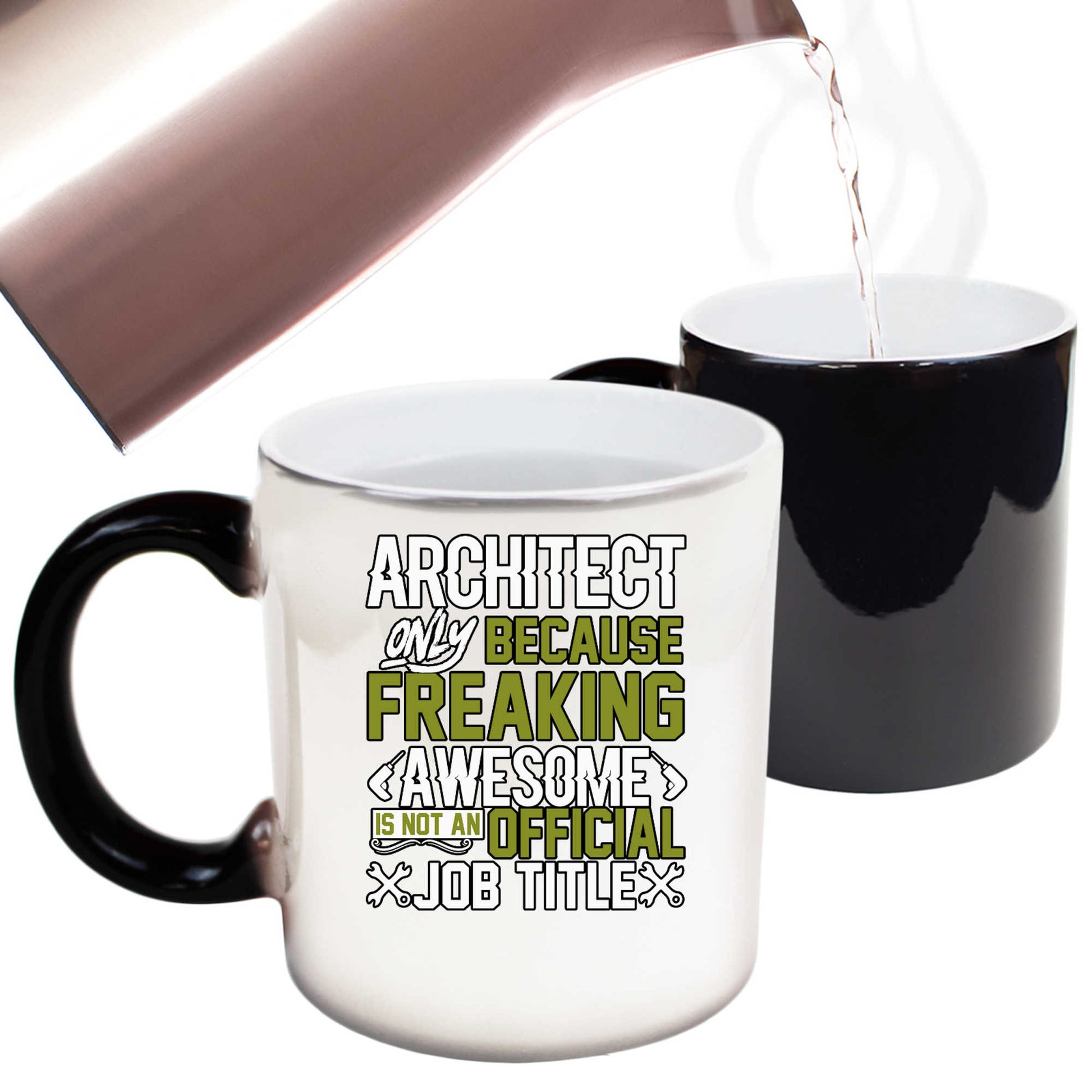 Architect Only Because Freaking Awesome - Funny Colour Changing Mug