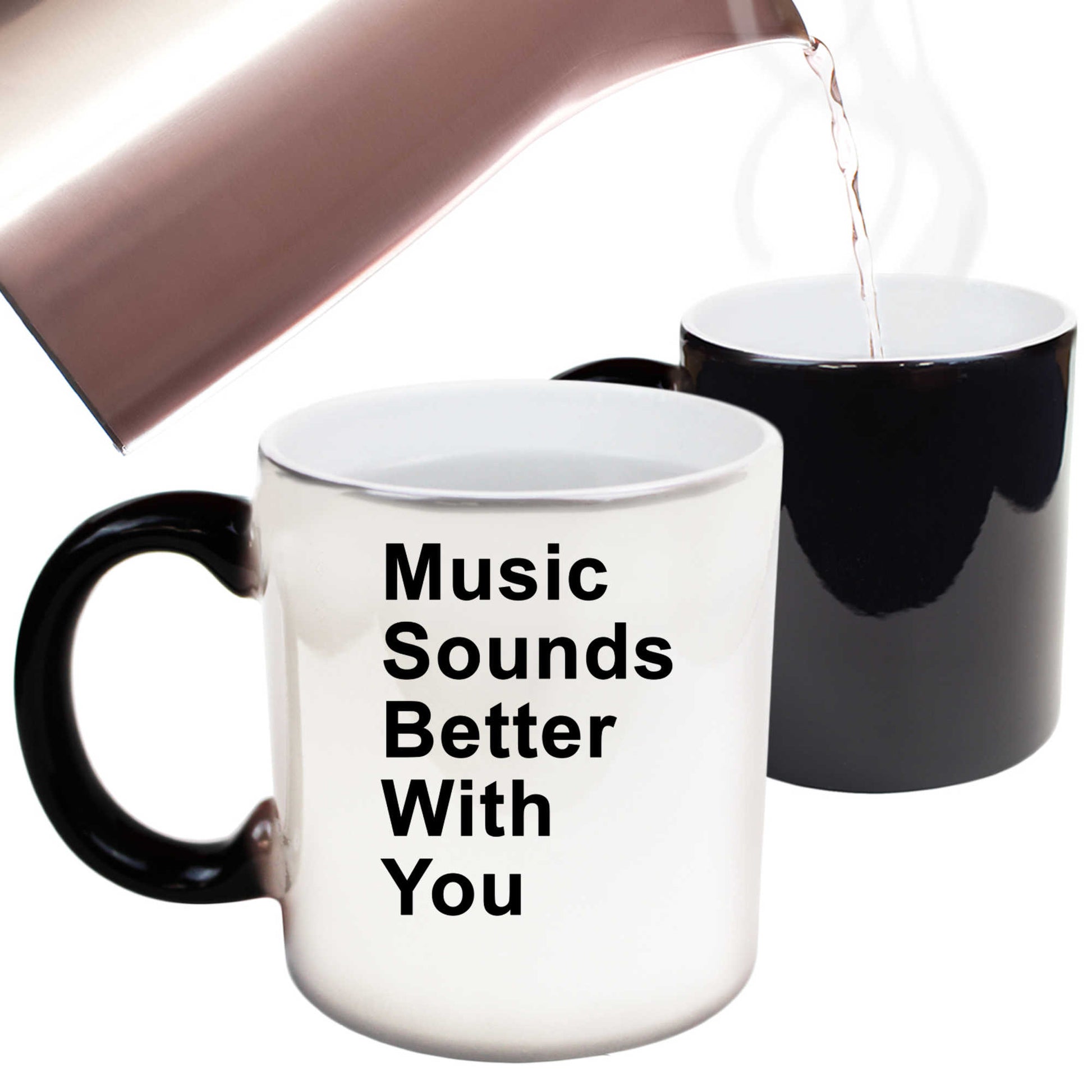 Music Sounds Better With You - Funny Colour Changing Mug