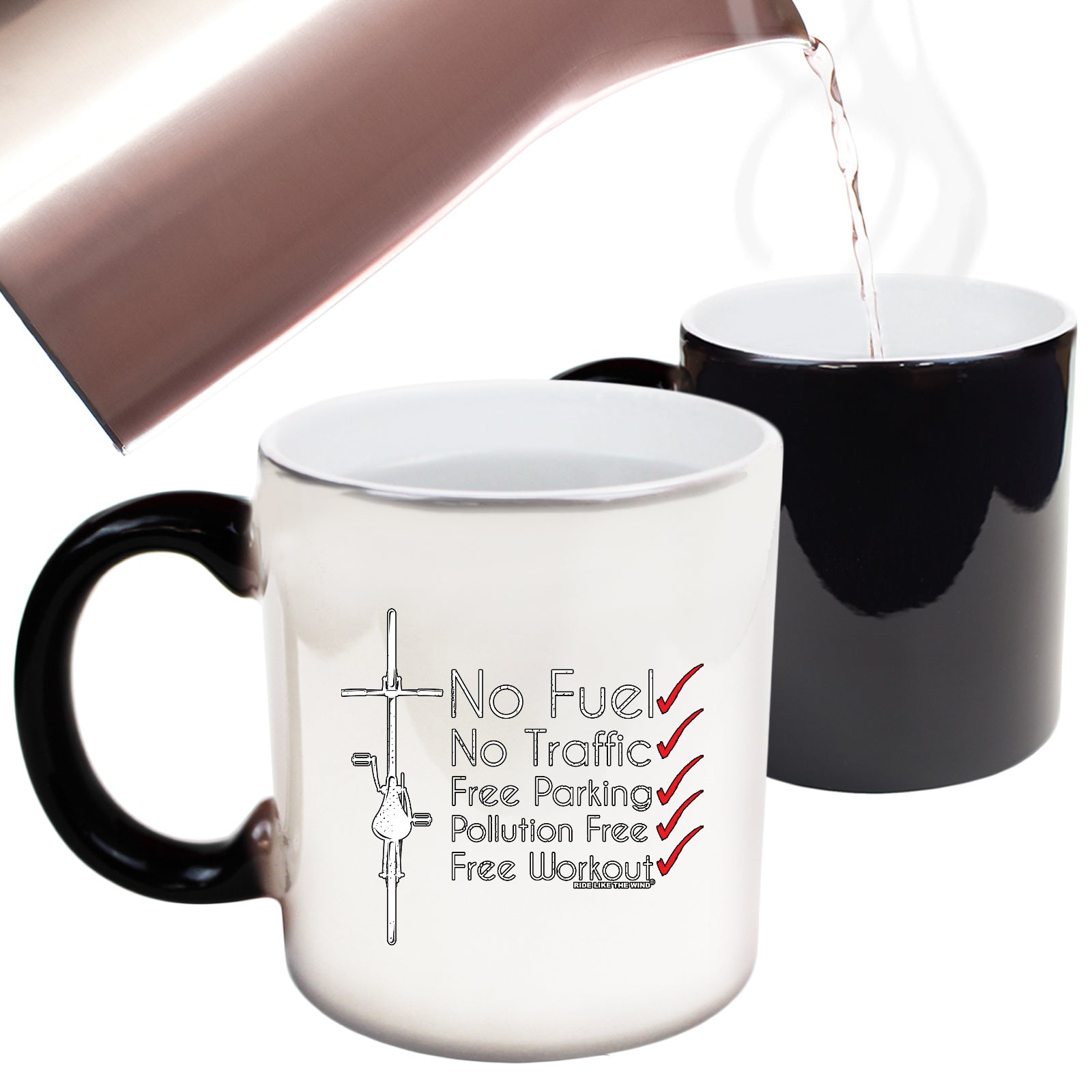 Rltw No Fuel No Traffic - Funny Colour Changing Mug