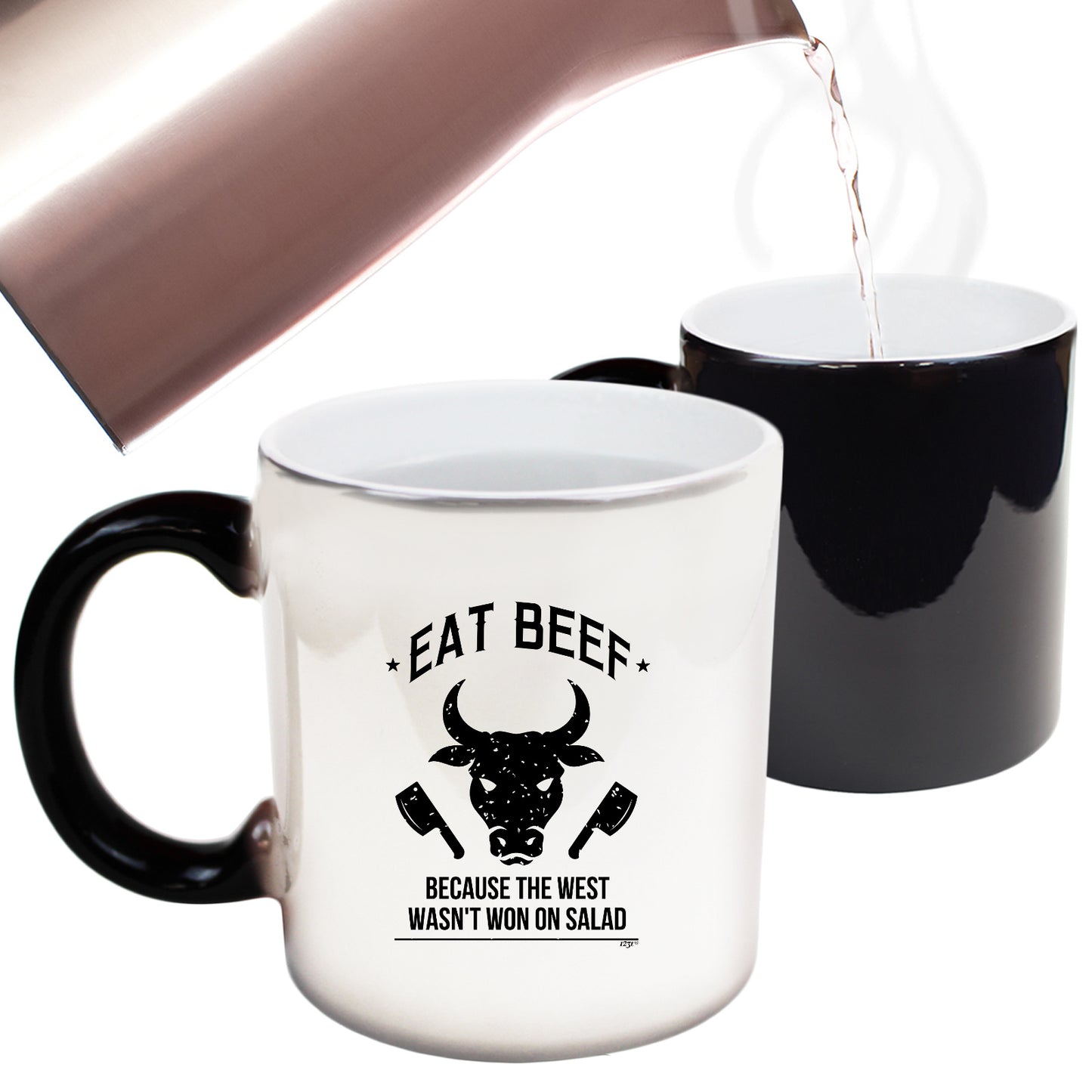 Eat Beef Because The West Wasnt Won On Salad - Funny Colour Changing Mug