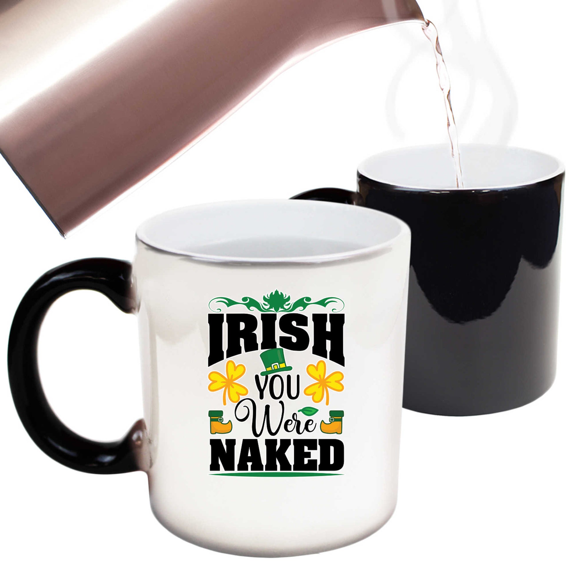 V2 Irish You Were Naked - Funny Colour Changing Mug