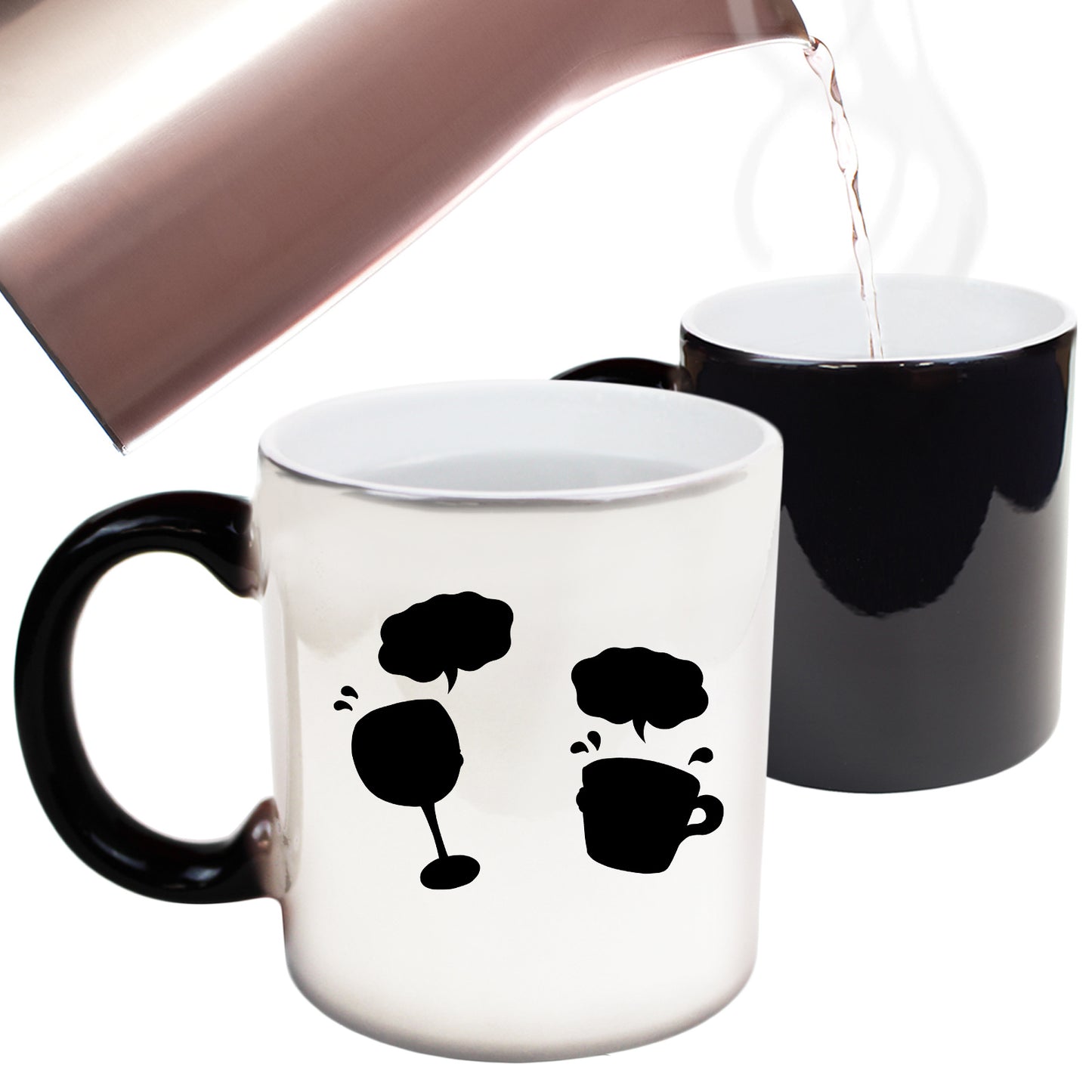 She Loves Me More Wine & Coffee - Funny Colour Changing Mug