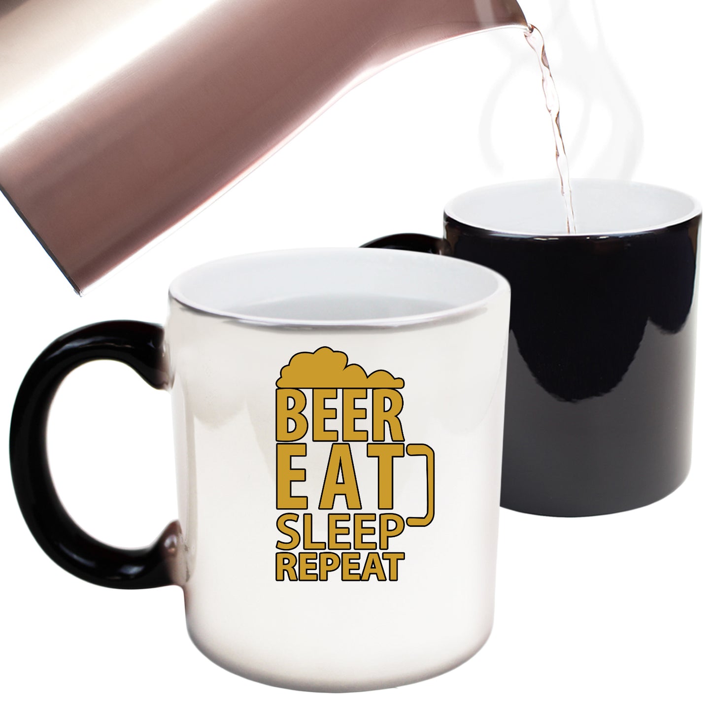 Beer Eat Sleep Repeat - Funny Colour Changing Mug