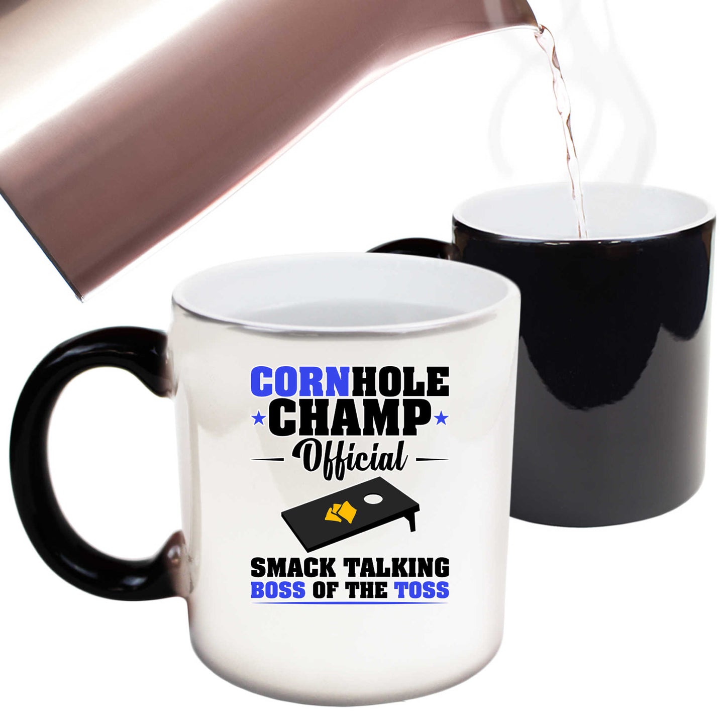 Cornhole Champ Official Smack Talking Boss Of The Toss - Funny Colour Changing Mug