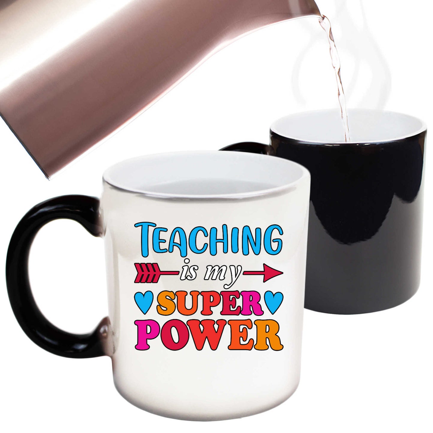 Teaching Is My Super Power Teacher School - Funny Colour Changing Mug