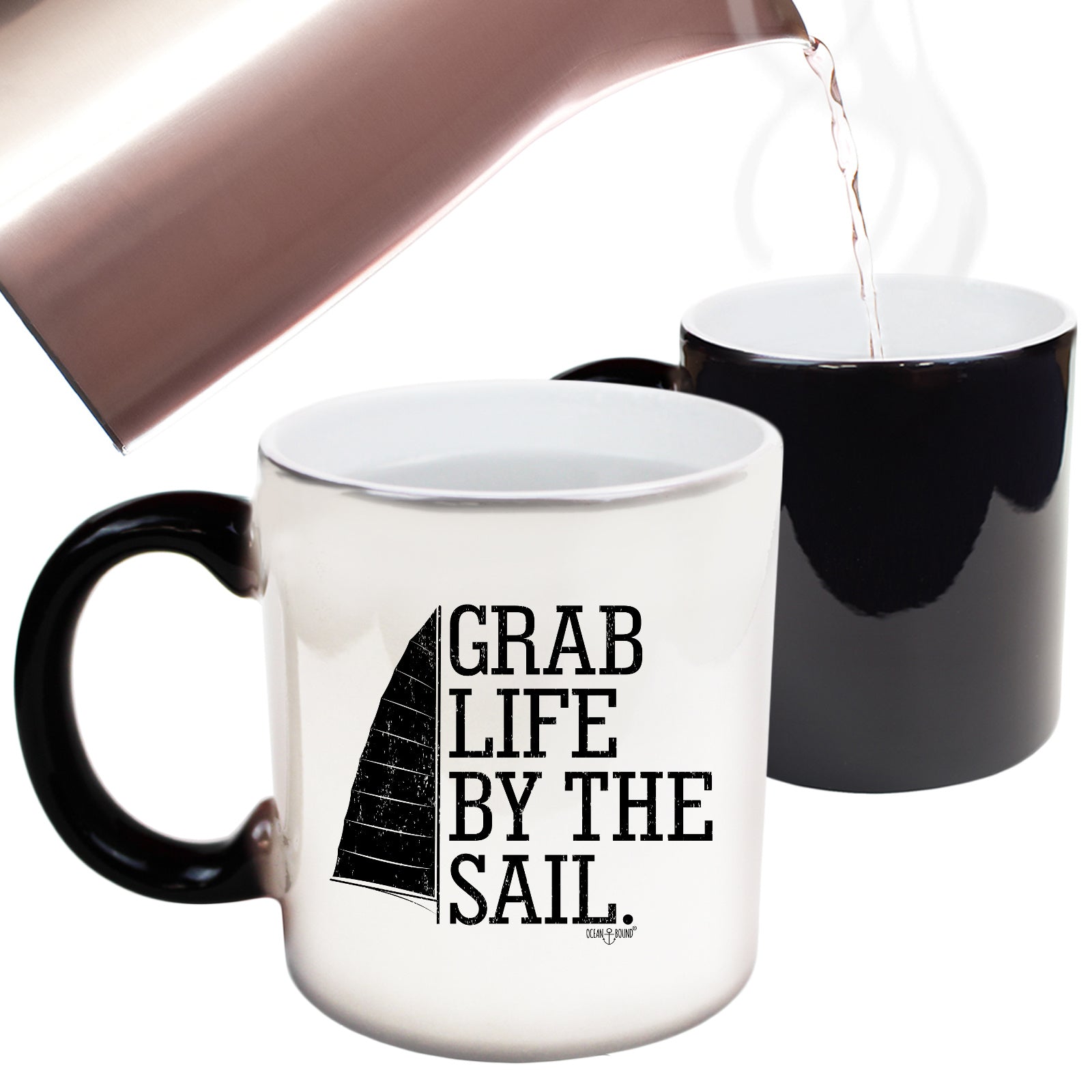 Ob Grab Life By The Sail - Funny Colour Changing Mug