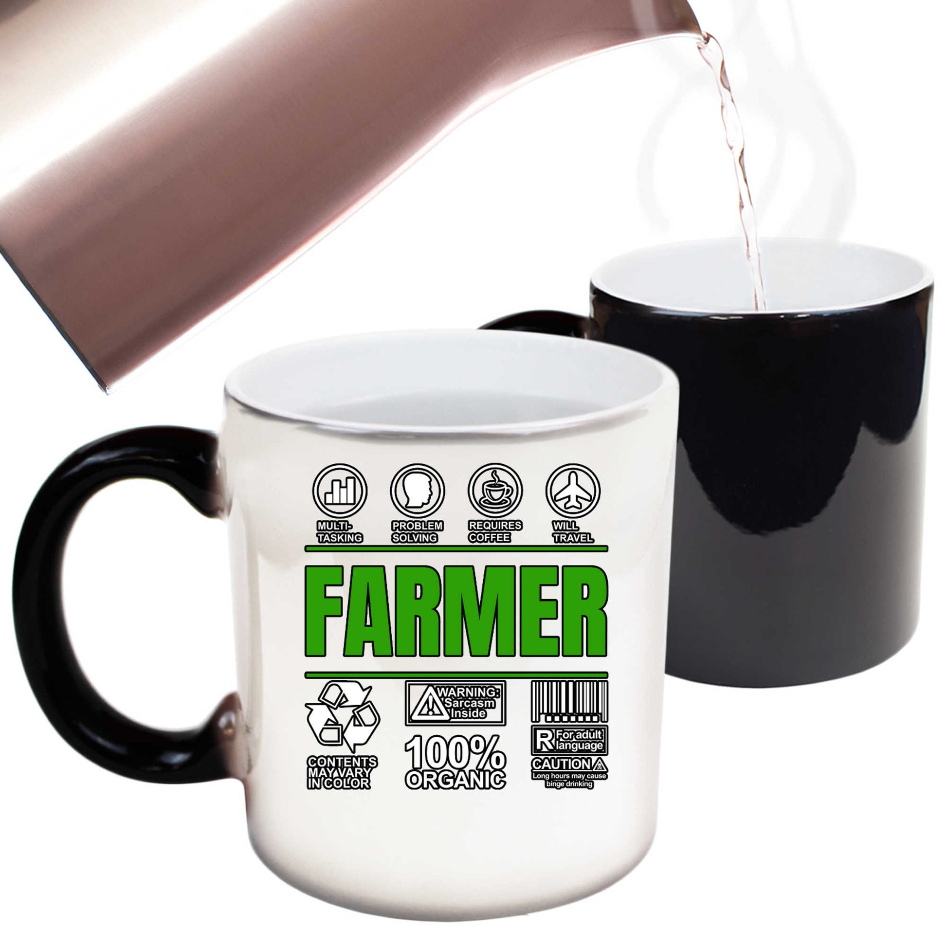 Farmer  Sarcastic Humour - Funny Colour Changing Mug