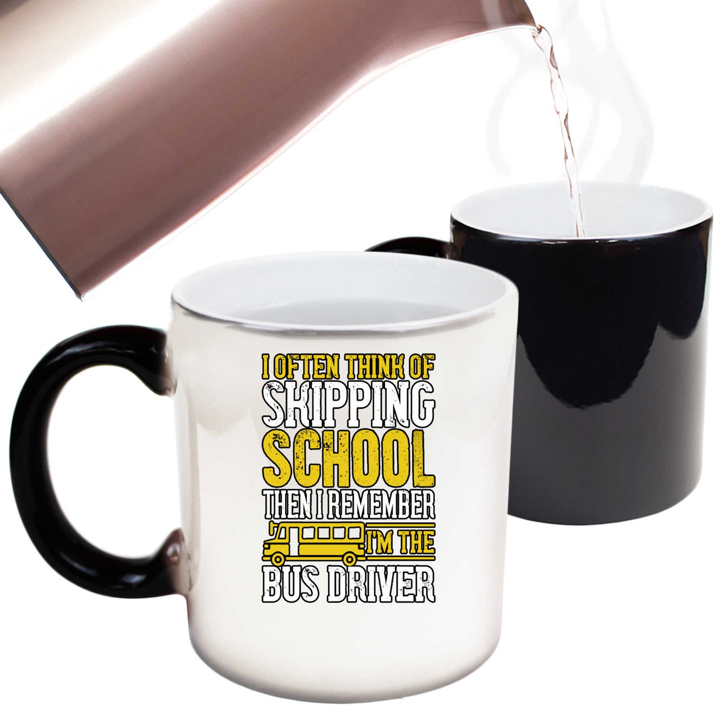 Often Think Of Skipping School Bus Driver - Funny Colour Changing Mug