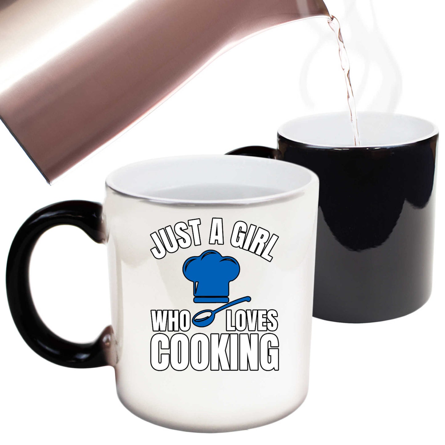 Just A Girl Who Loves Cooking Chef - Funny Colour Changing Mug