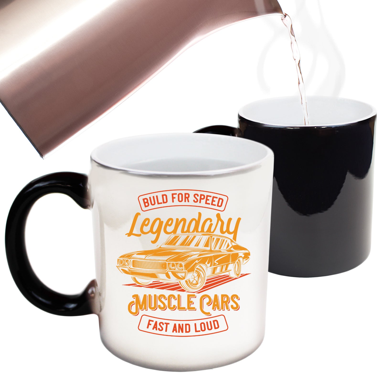 Legendary Muscle Cars Fast And Loud - Funny Colour Changing Mug