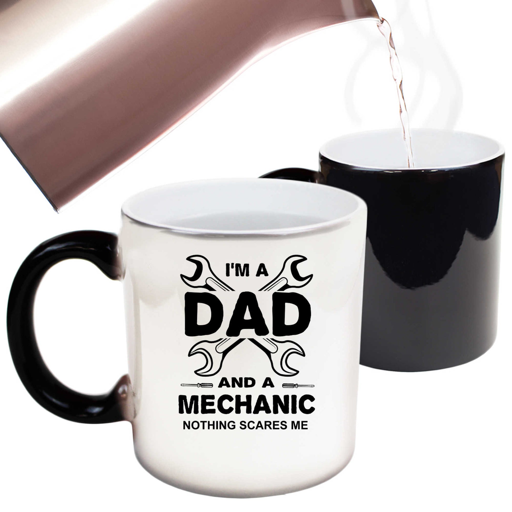 Mechanic Dad Nothing Scares Me - Funny Colour Changing Mug