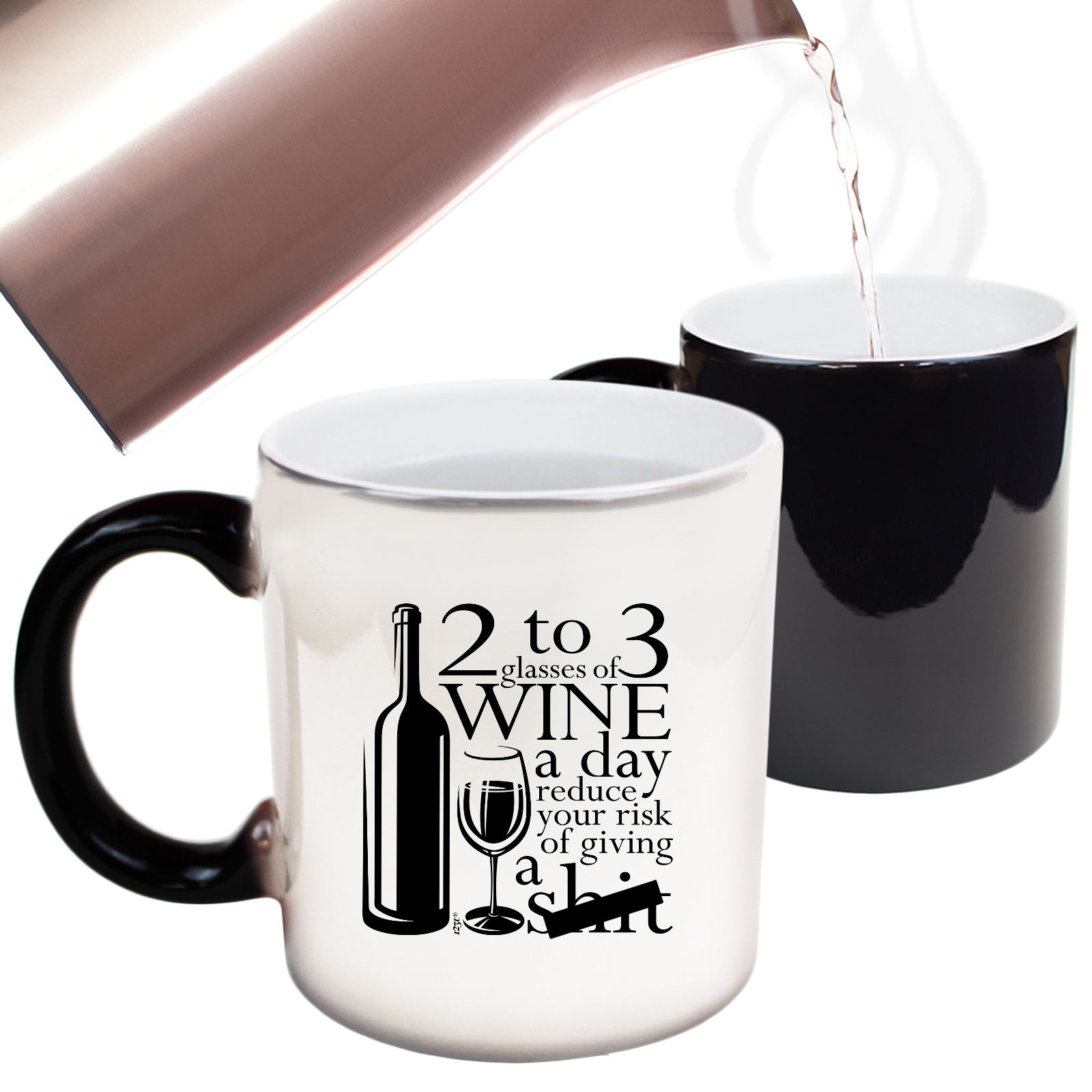 2 To 3 Glasses Of Wine Reduces Giving - Funny Colour Changing Mug